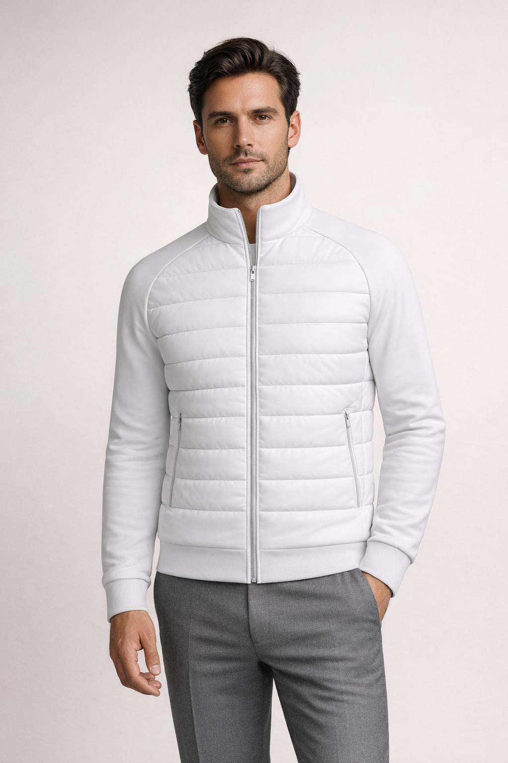 Essential Hybrid Jacket White