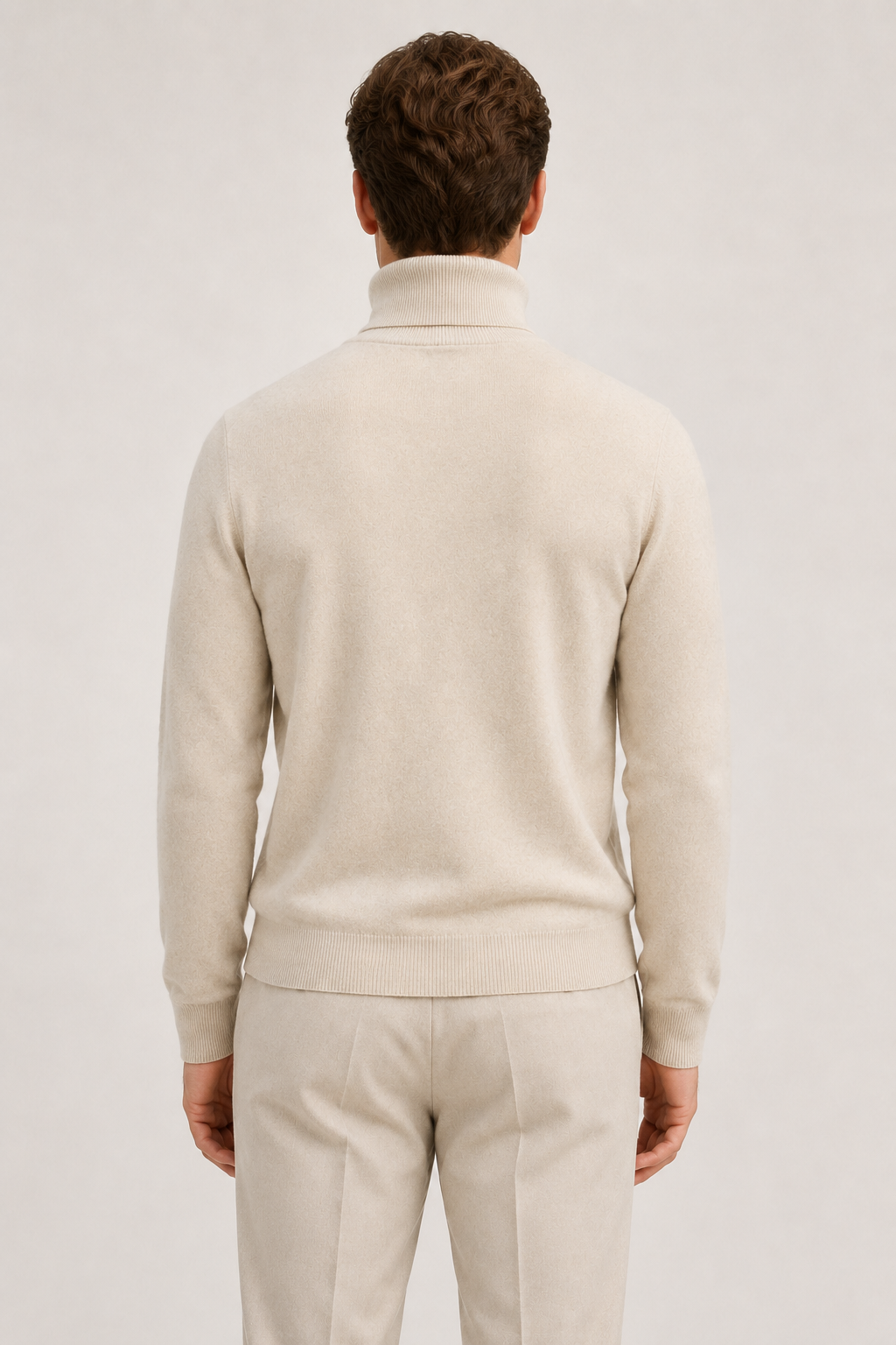 Intemporel Rollkragenpullover Jeansblau