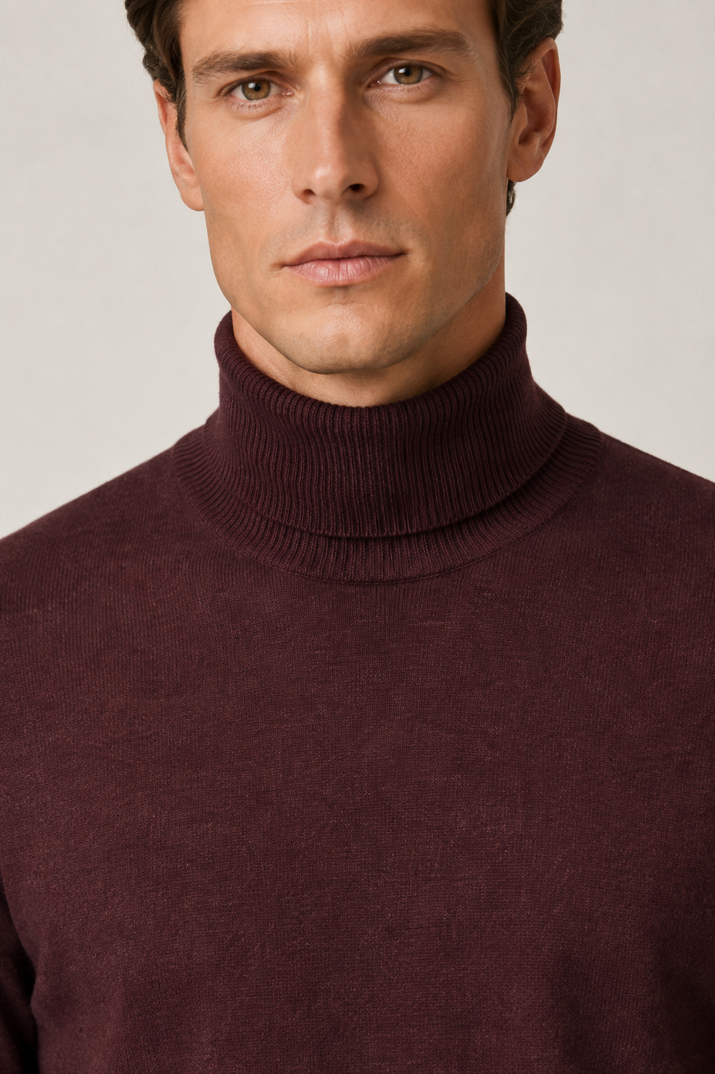 Intemporel Rollkragenpullover Jeansblau