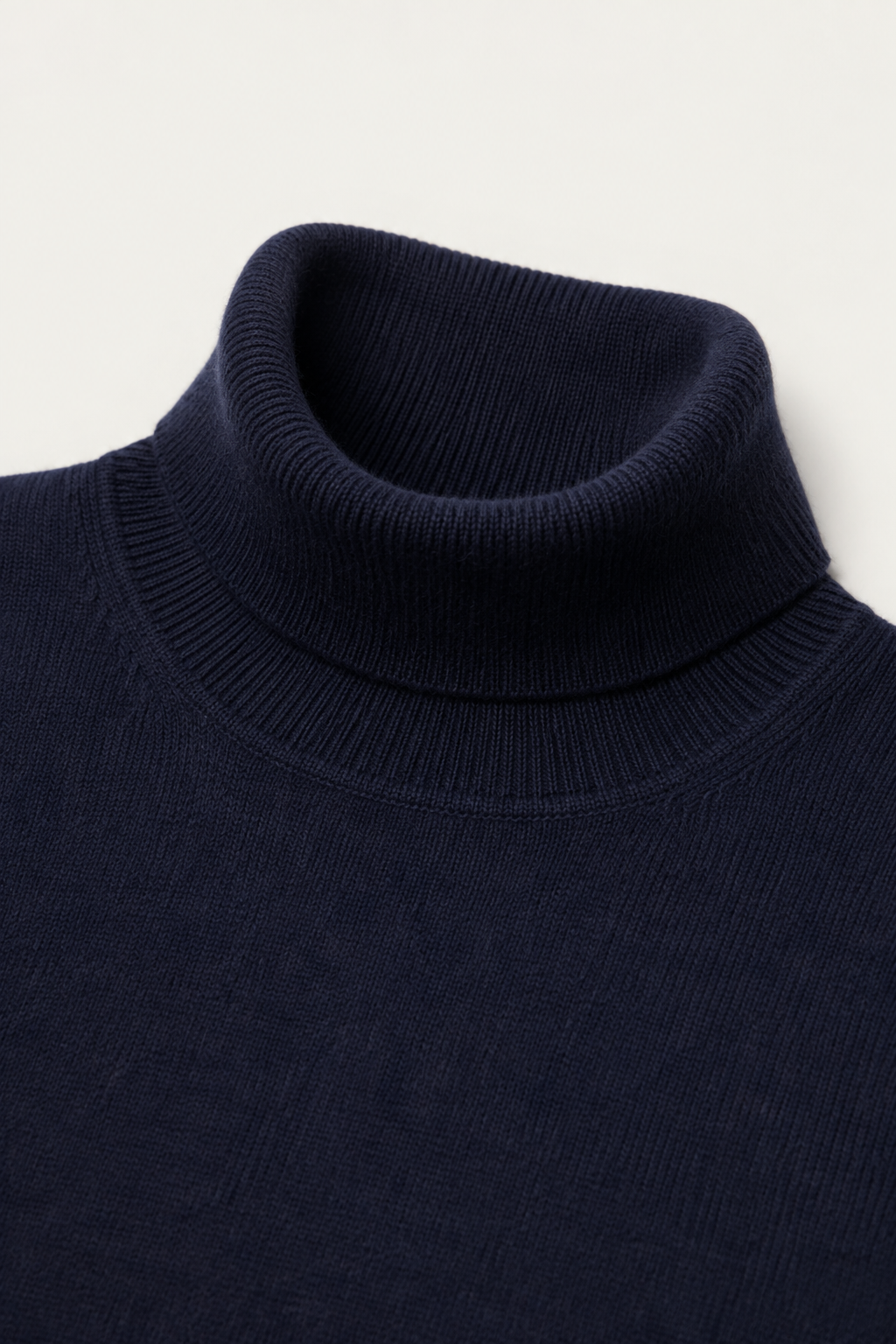 Intemporel Rollkragenpullover Jeansblau
