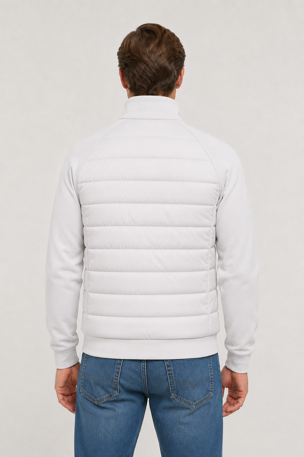 Essential Hybridjacke Weiß