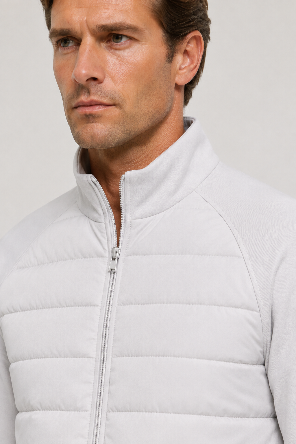Essential Hybridjacke Weiß