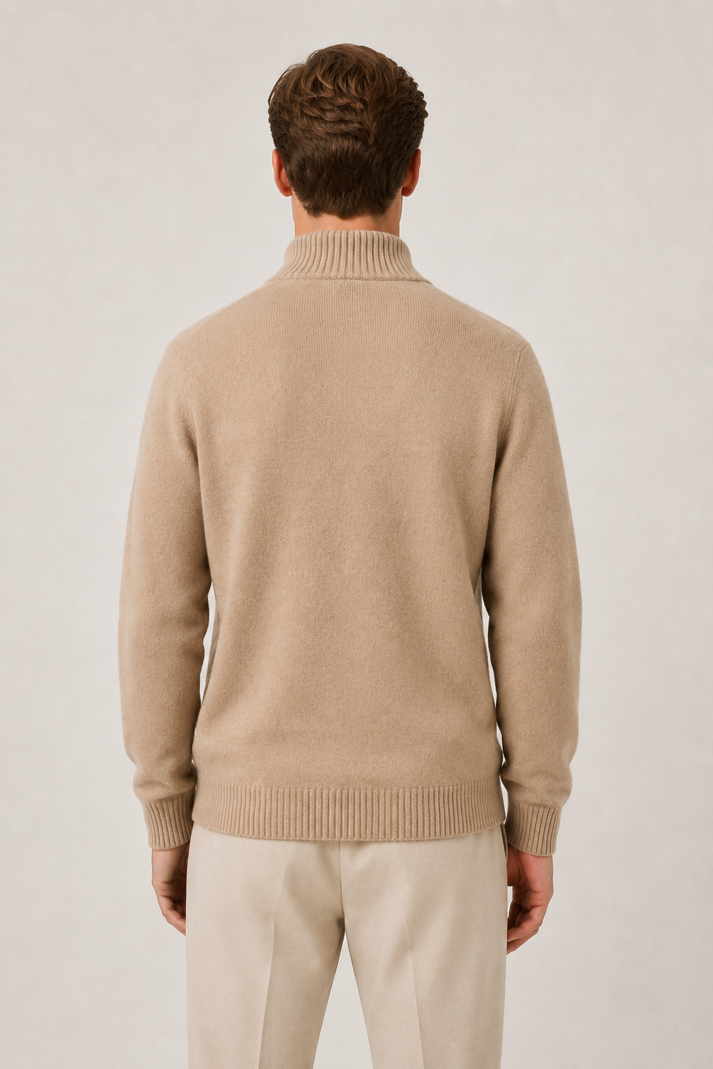 Strickjacke mit Knöpfen, Sandfarben