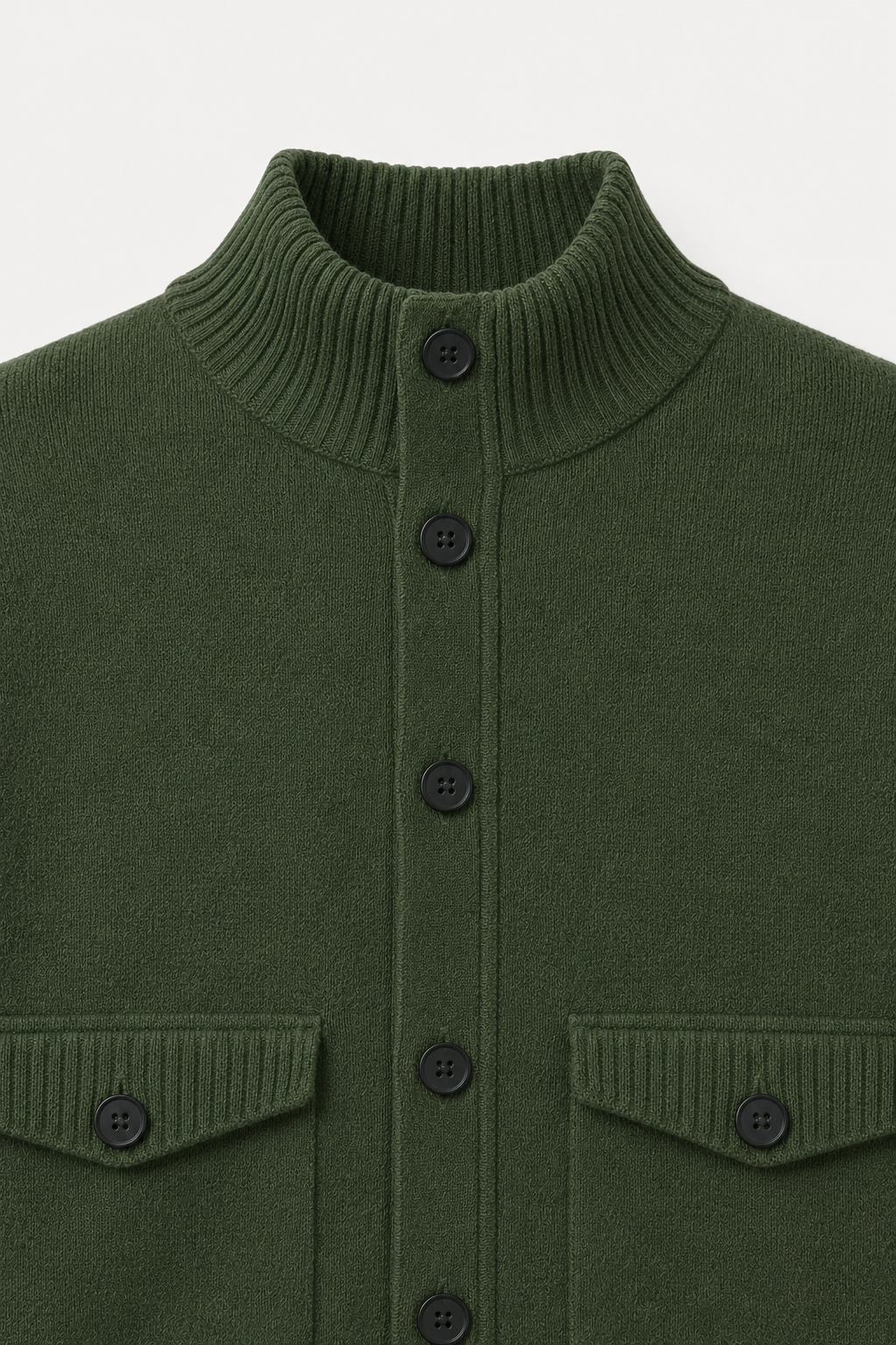 Strick-Cardigan mit Knöpfen, Forest