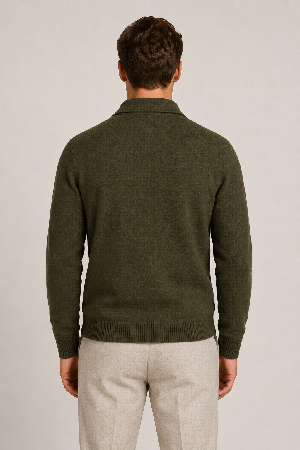 Valmont Strickjacke mit Knöpfen Olive