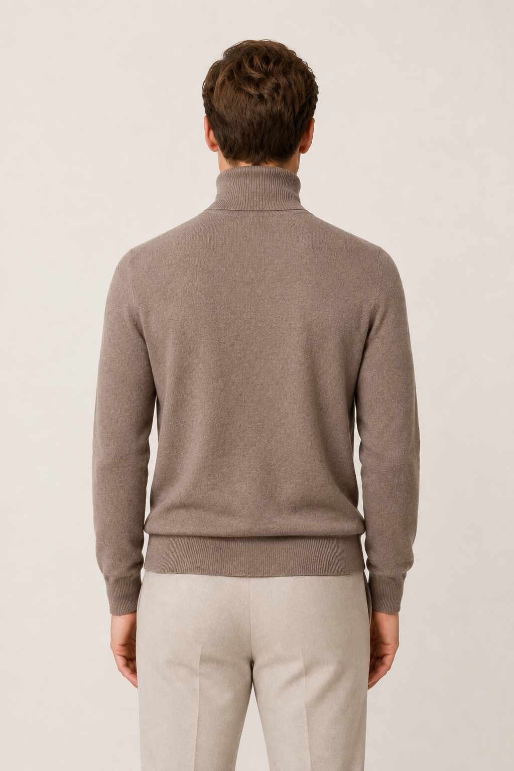 Intemporel Rollkragenpullover Taupe