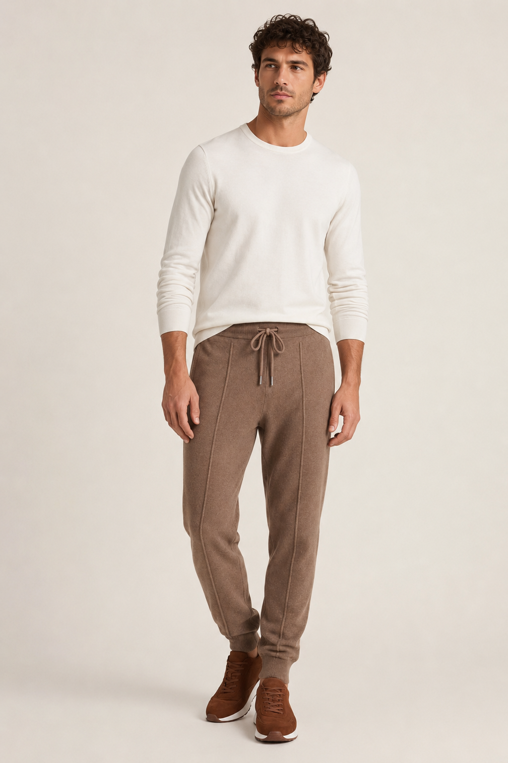Klassische Freizeithose Braun