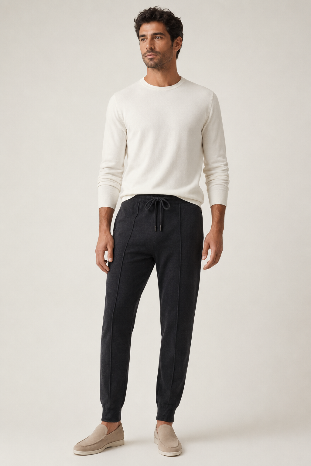 Klassische Freizeithose Schwarz