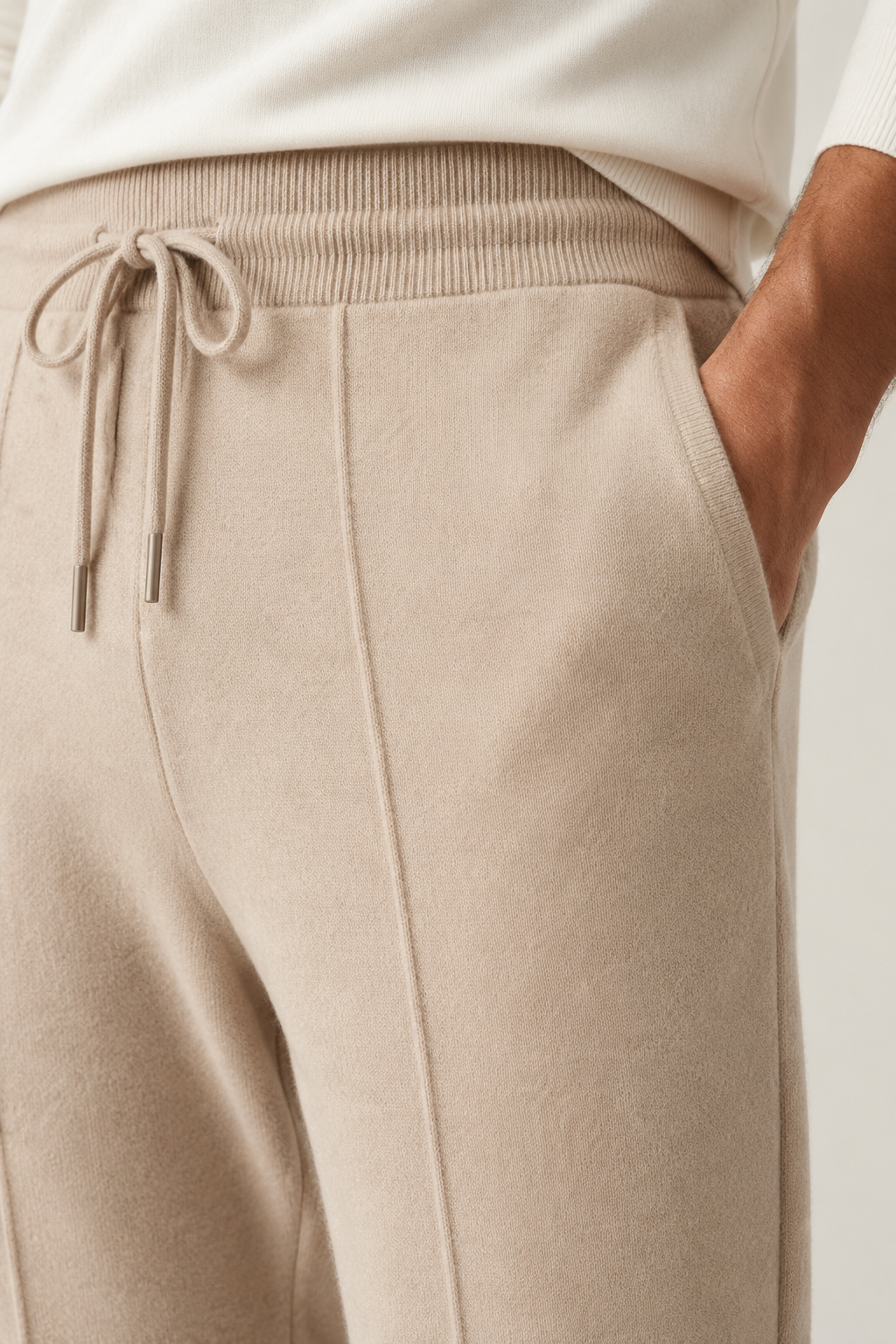 Klassische Freizeithose Beige
