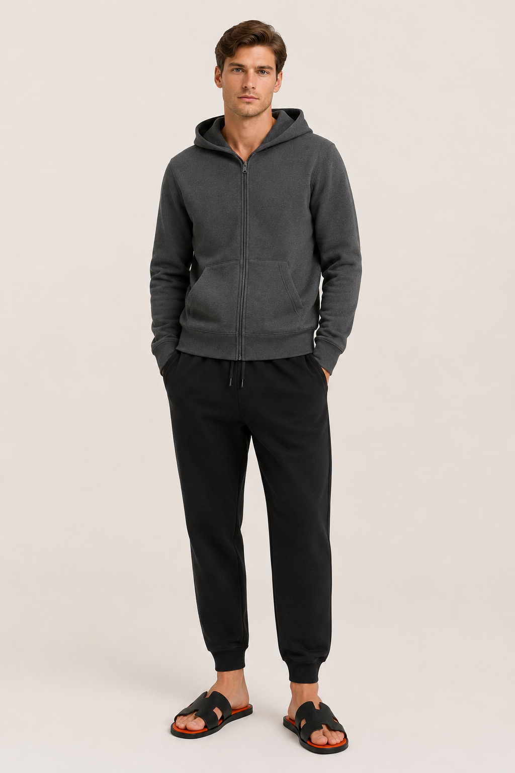 Klassische Freizeithose Schwarz