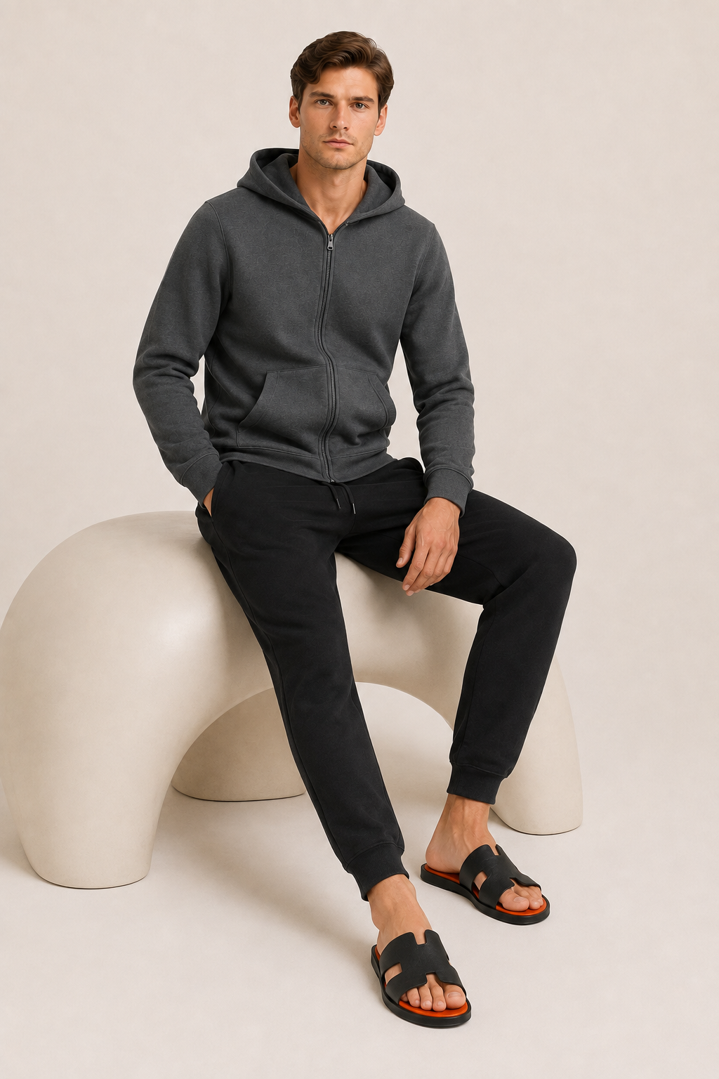 Klassische Freizeithose Schwarz