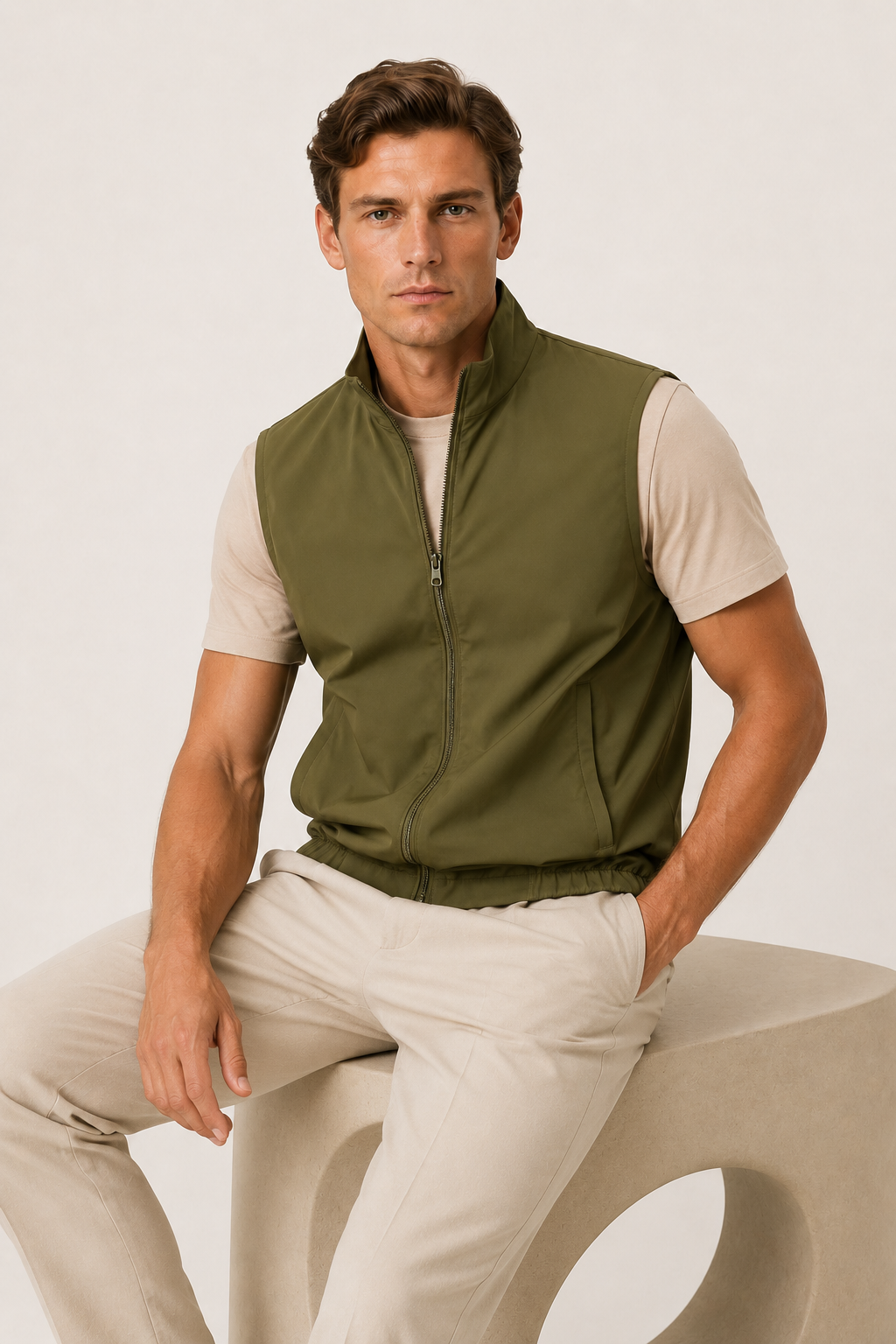 Reverso Bodywarmer Hellgrün