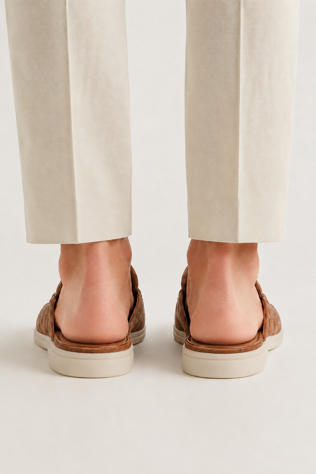 Croco Mule Glanzschwarz