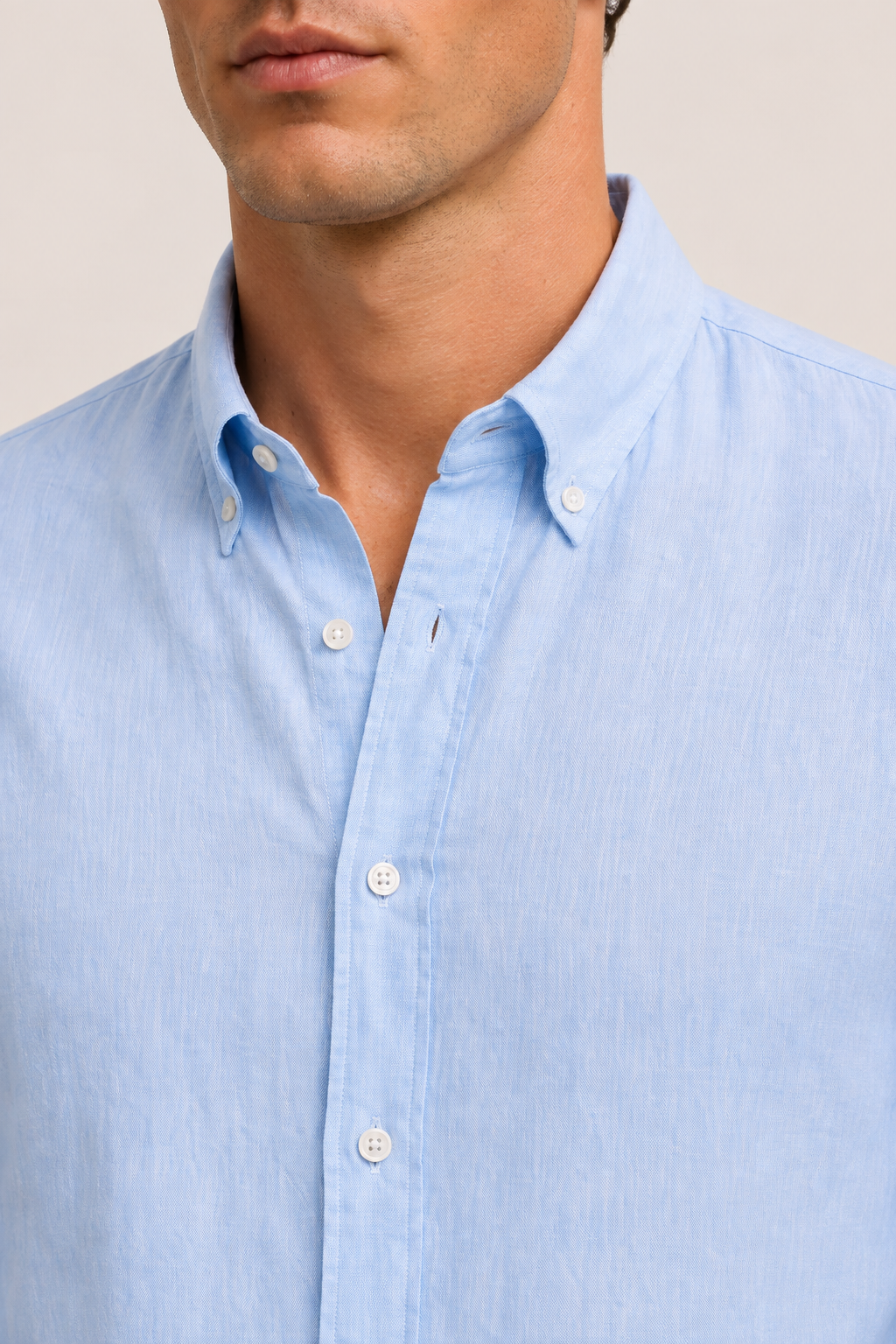 Haute Linen Shirt Light Blue