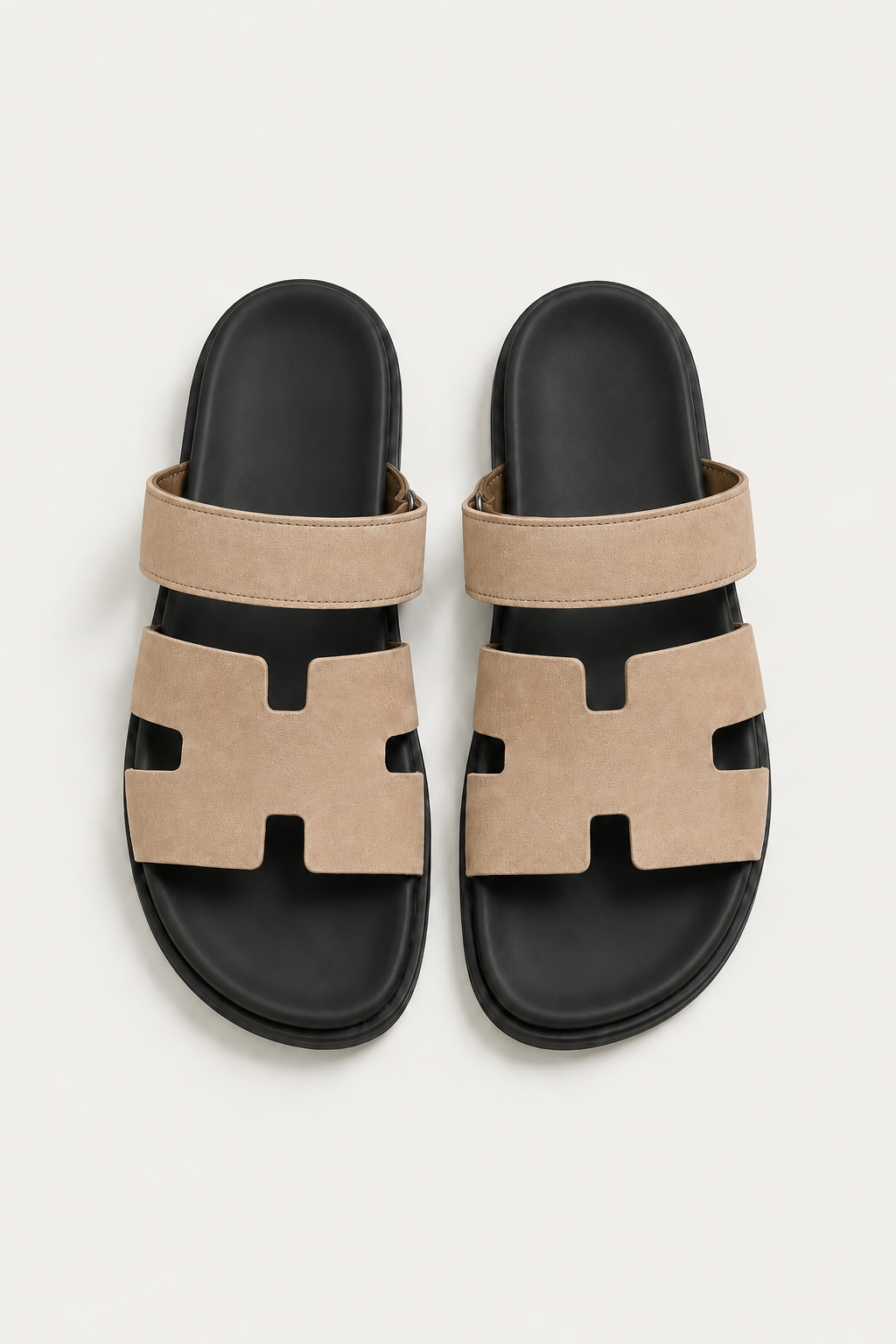 Virello Sandale Schwarz/Beige
