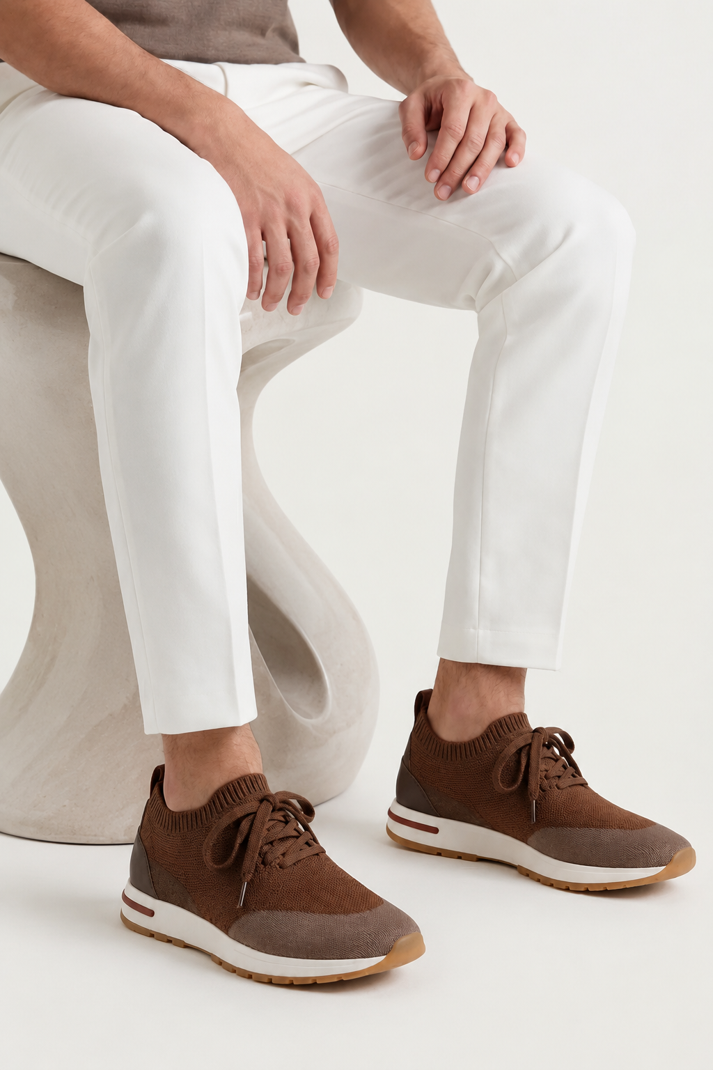 Selano Mesh Slipper Braun