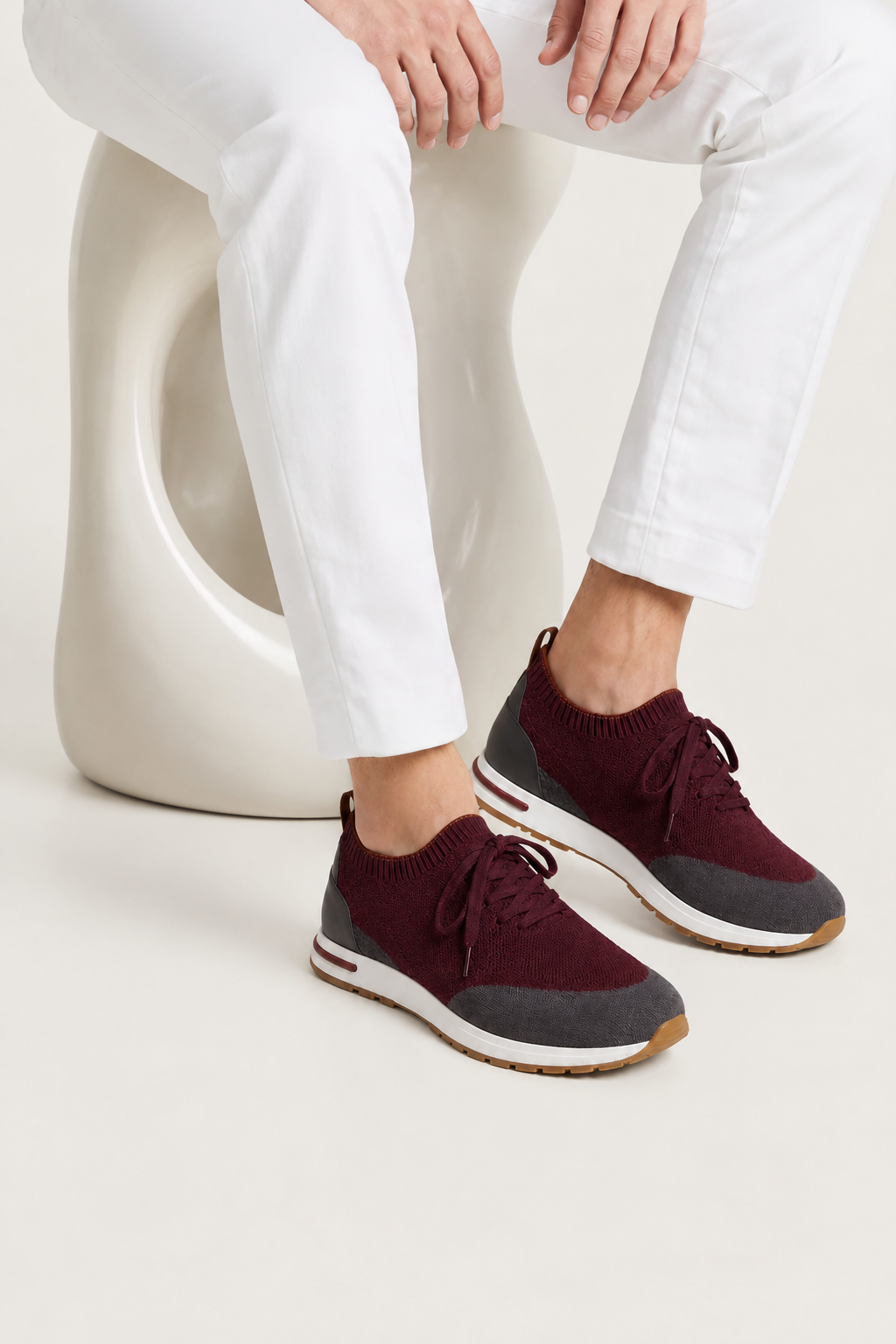 Selano Mesh Slipper Burgund