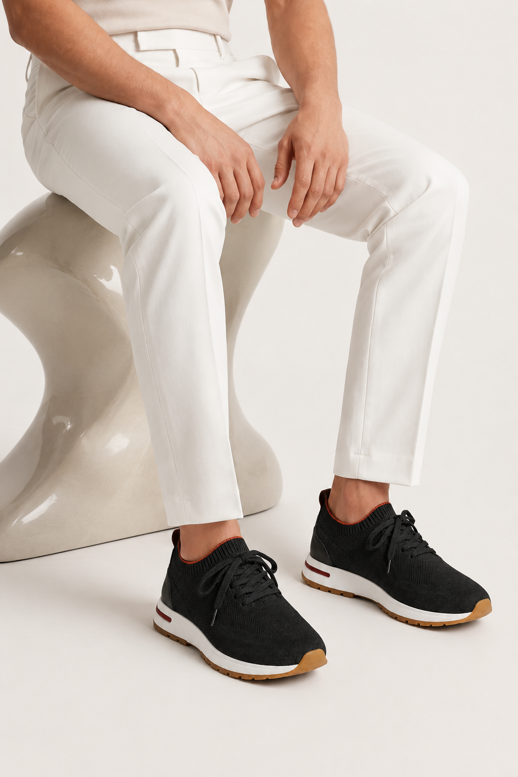 Selano Mesh Slip-On Schwarz