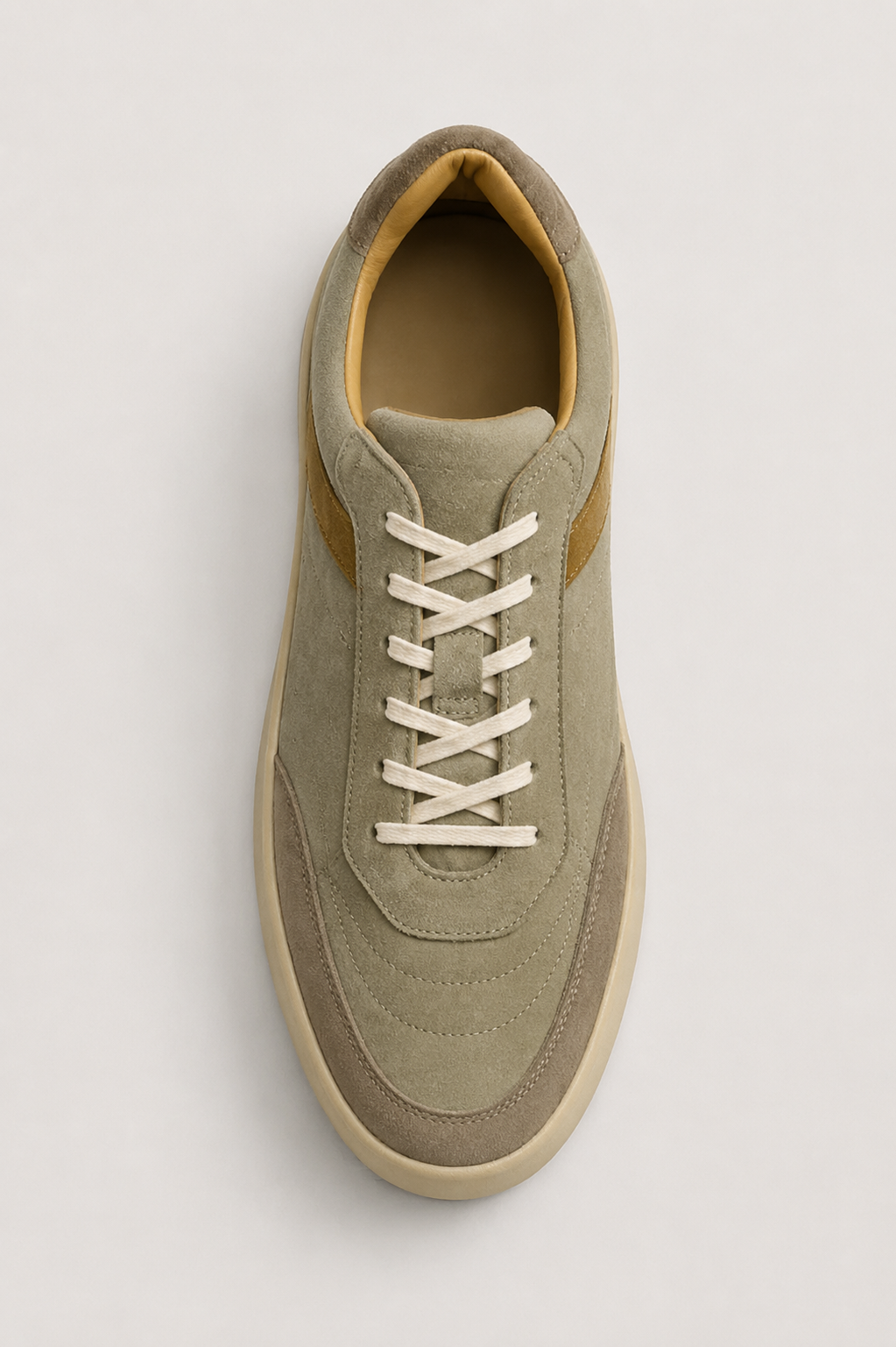 Verona Wildleder-Sneaker Olive/Beige