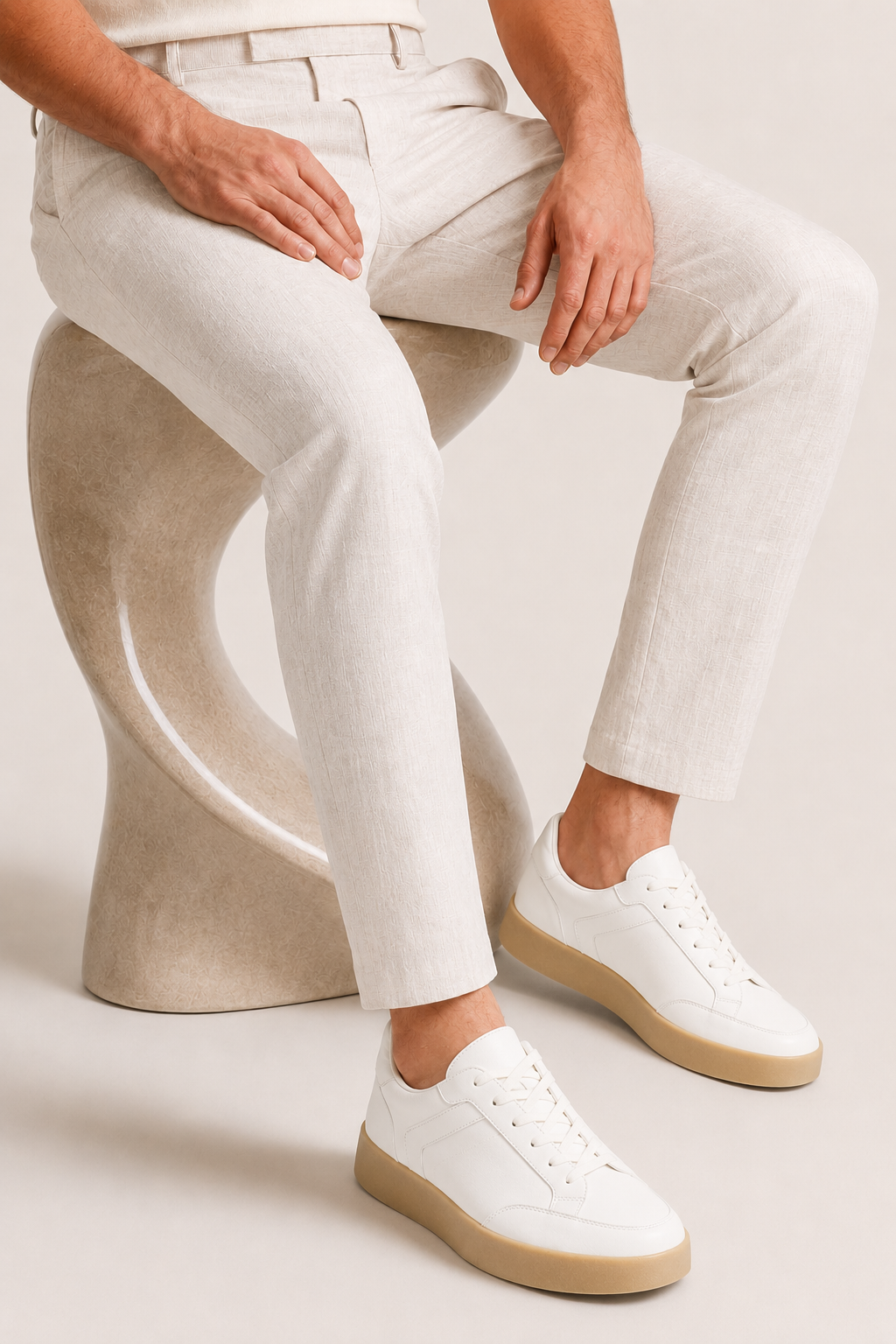 Verona Leder-Sneaker Weiß
