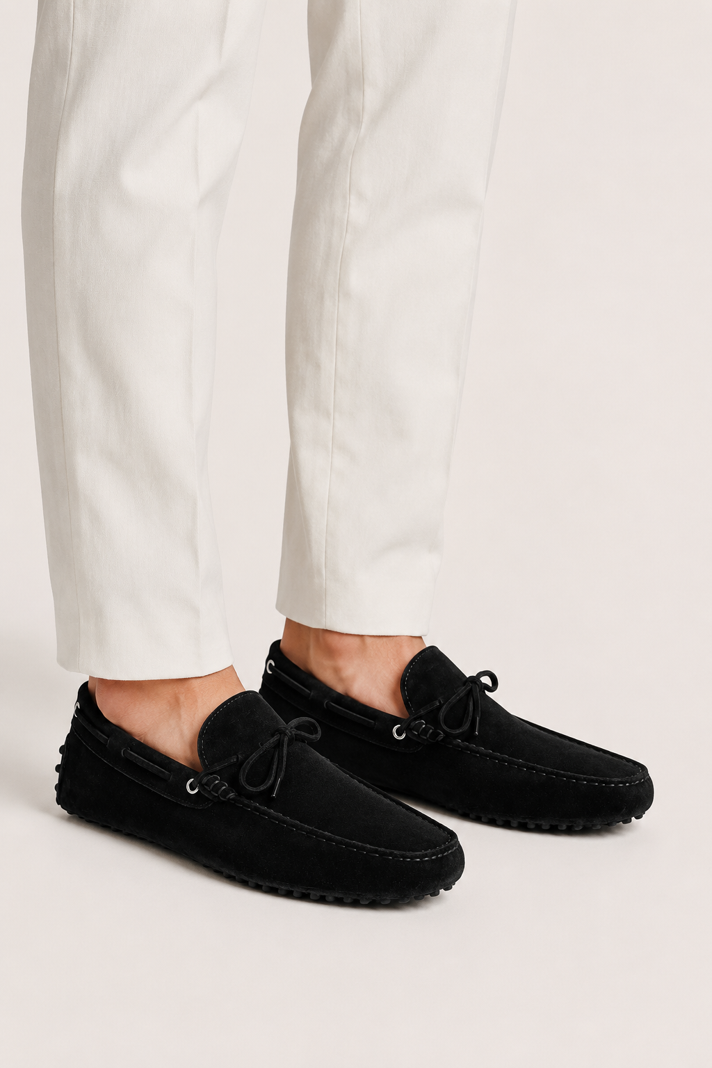 Capri Wildleder Mokassin Schwarz