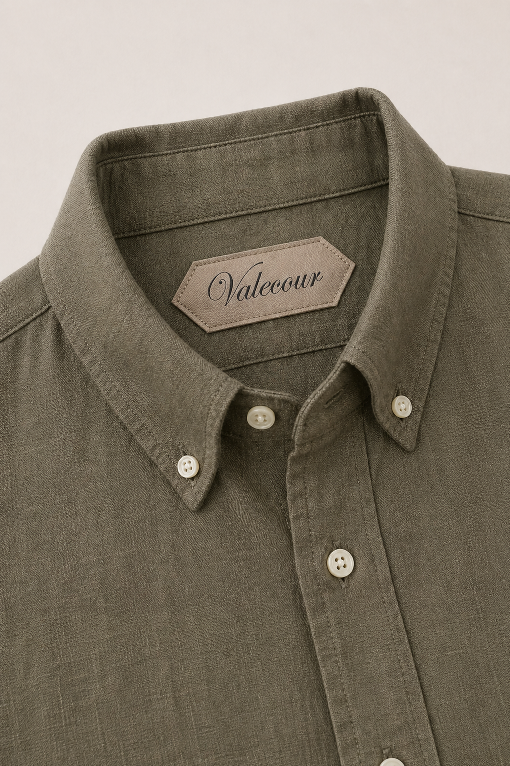 Edles Leinenhemd Olive
