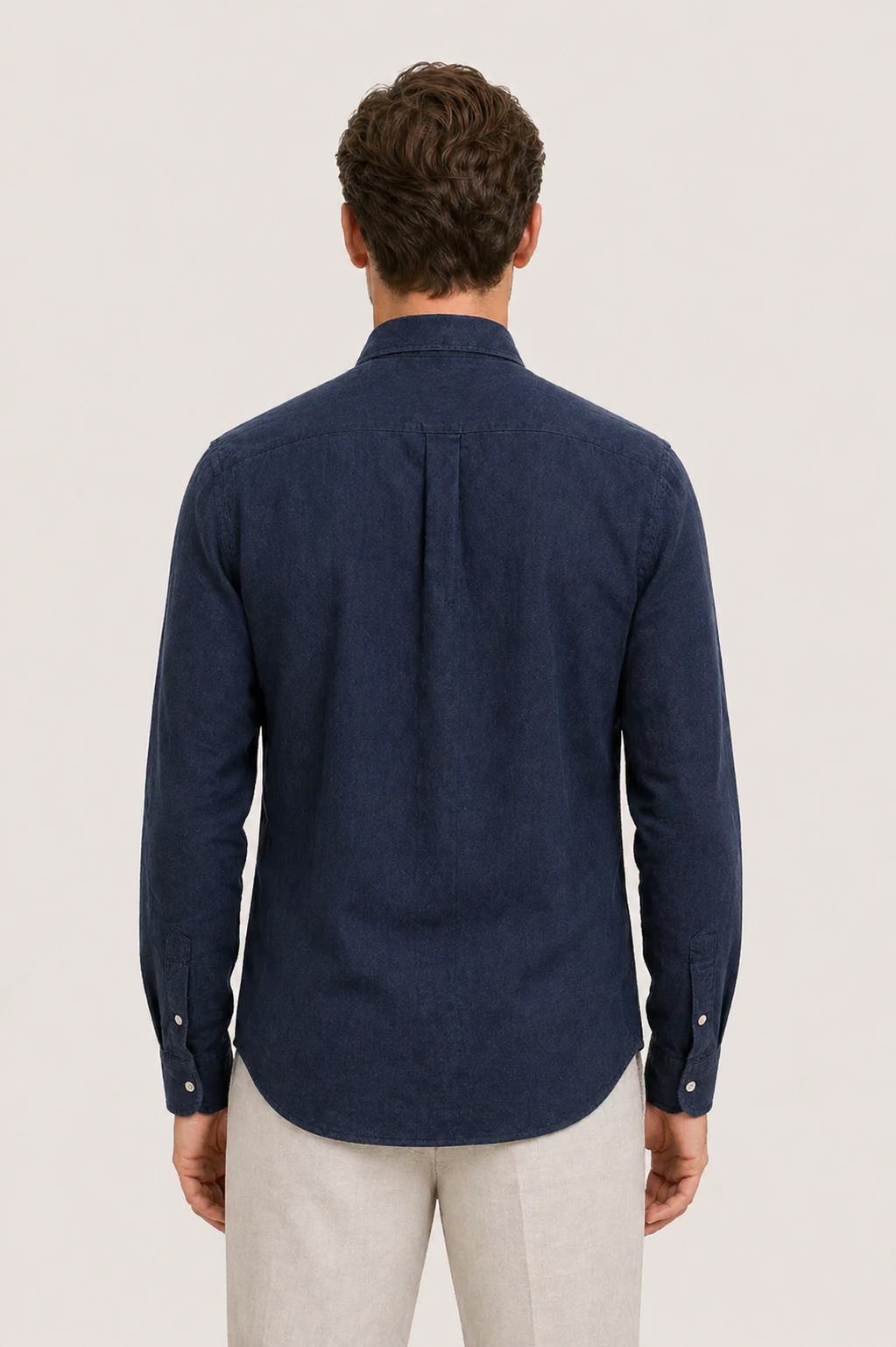 Haute Leinenhemd Navy