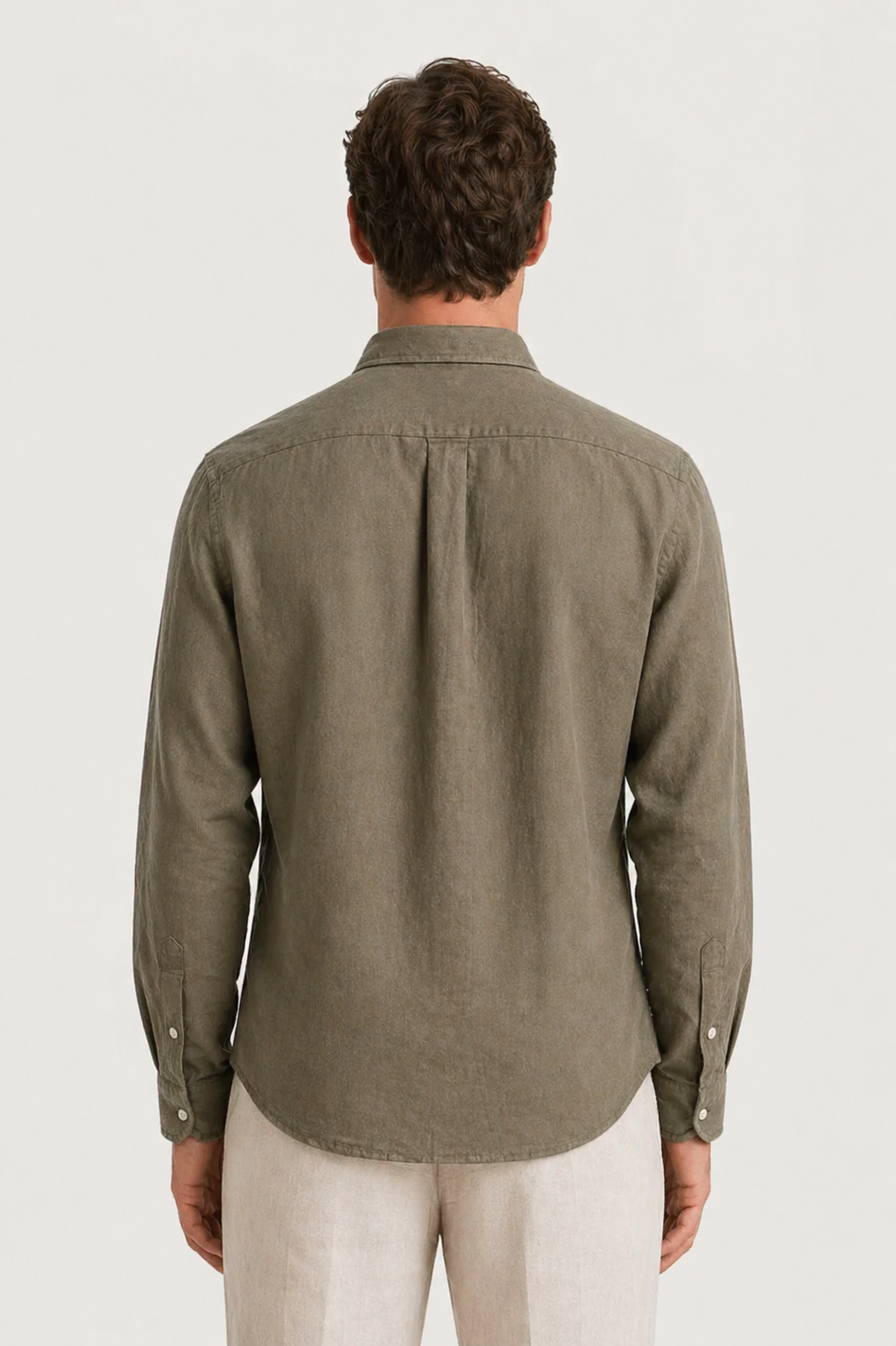 Edles Leinenhemd Olive
