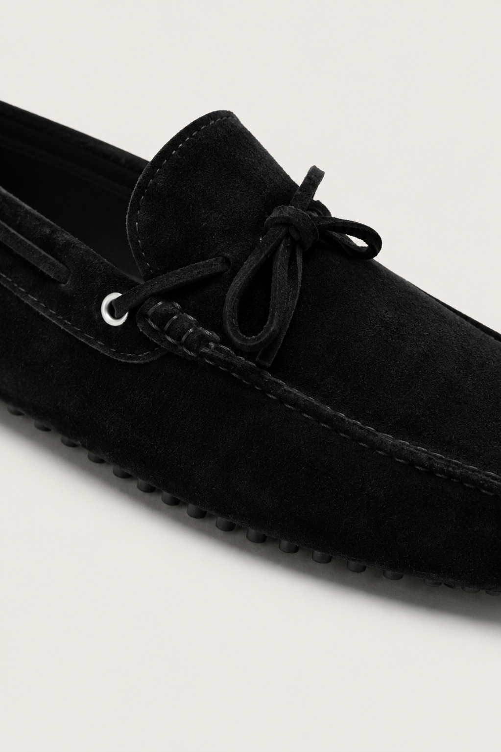Capri Wildleder Mokassin Schwarz