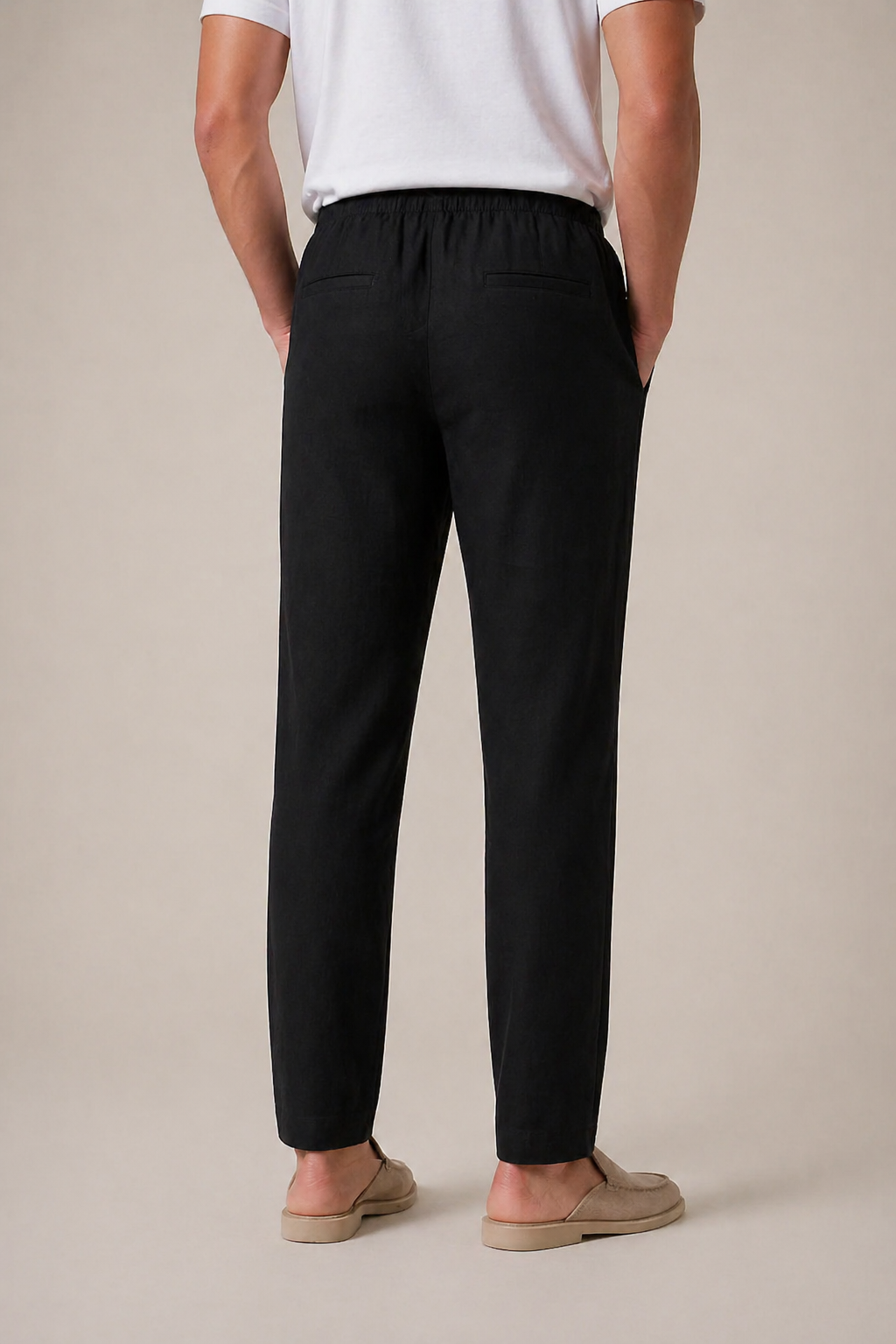 Leinenhose Bayside Schwarz