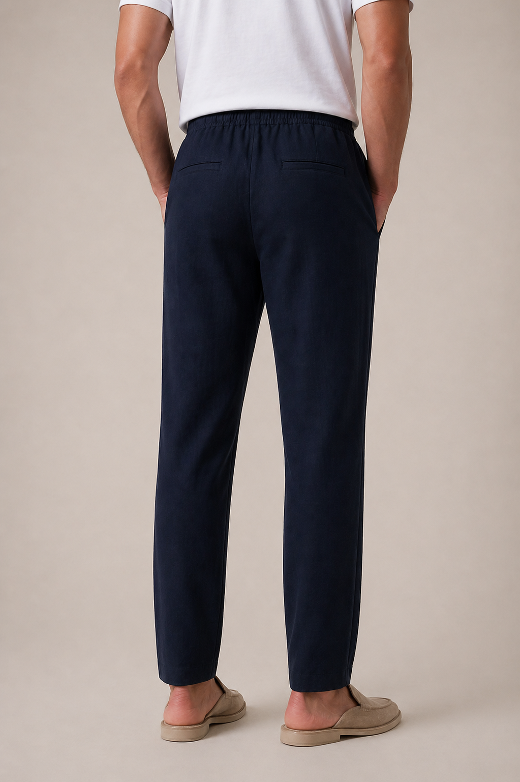 Leinenhose Bayside Marineblau