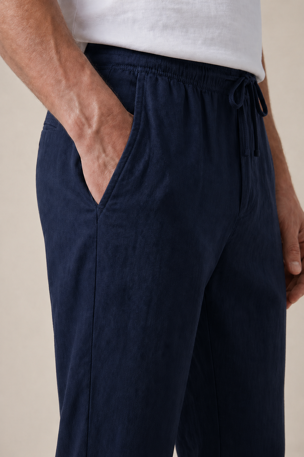 Leinenhose Bayside Marineblau