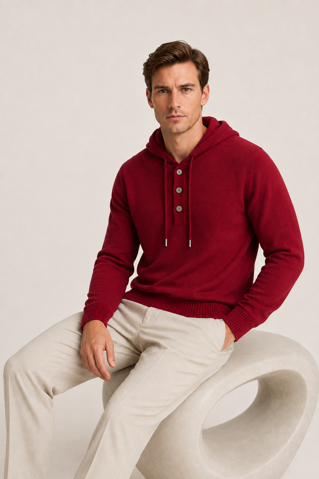 Rollkragenpullover, Schwarz