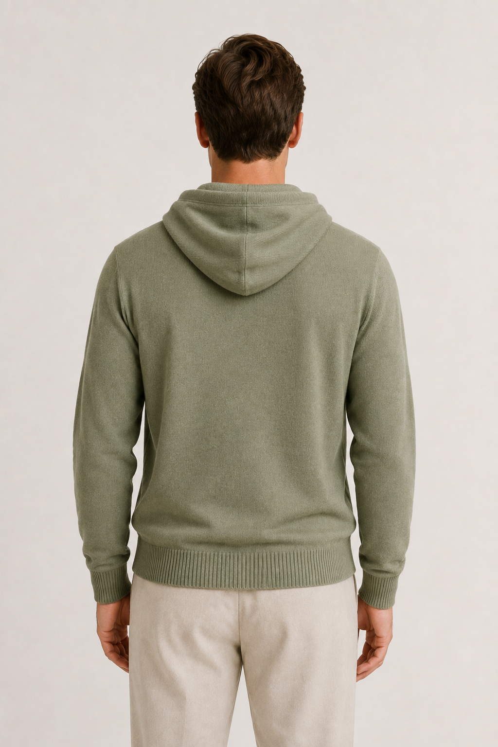 Siena Merino Hoodie Sage Green
