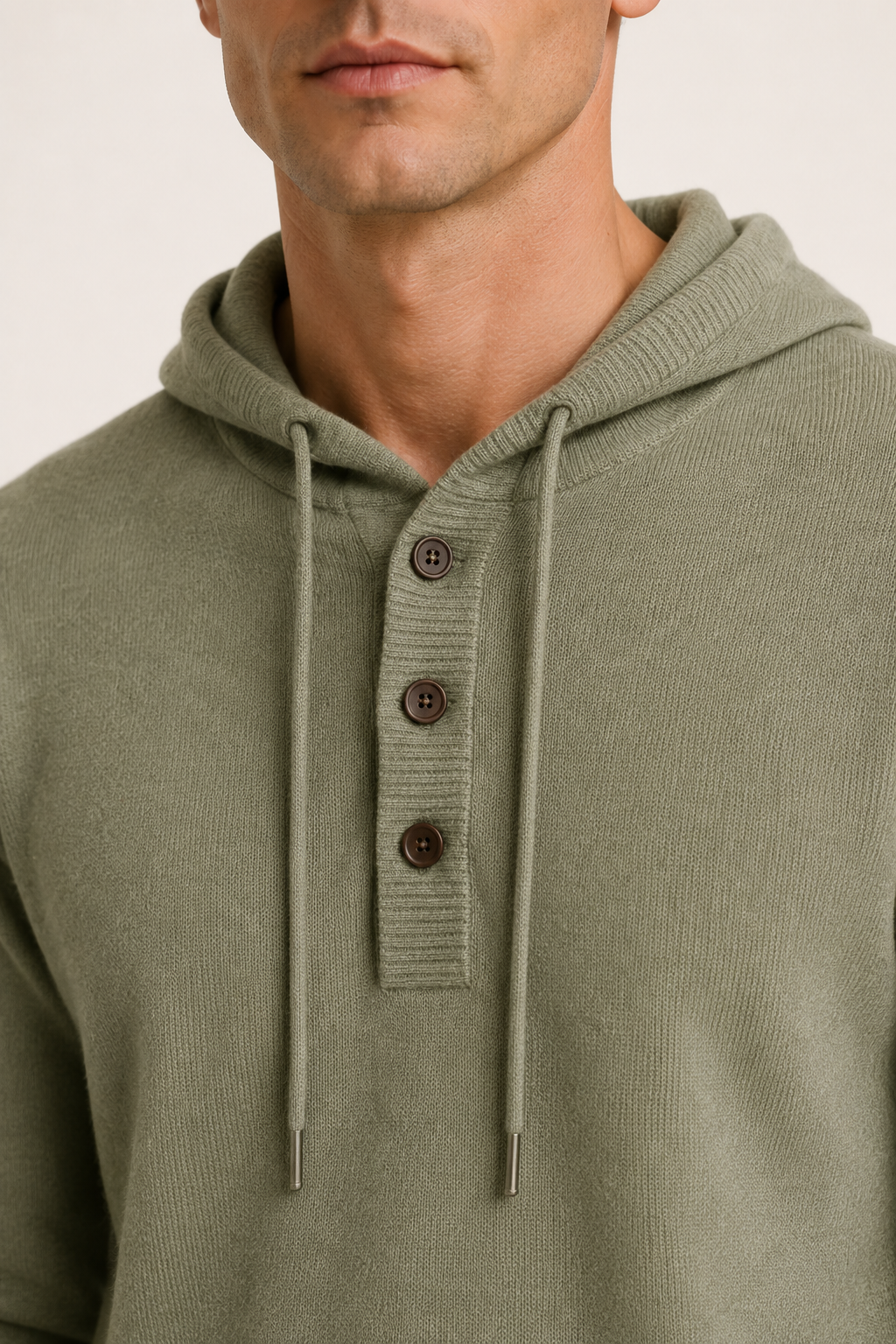Siena Merino Hoodie Sage Green