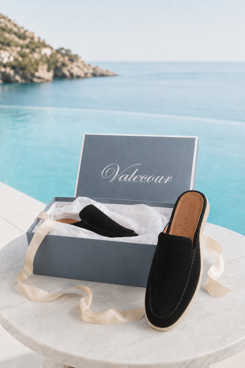 Ancestral Suede Mule Schwarz