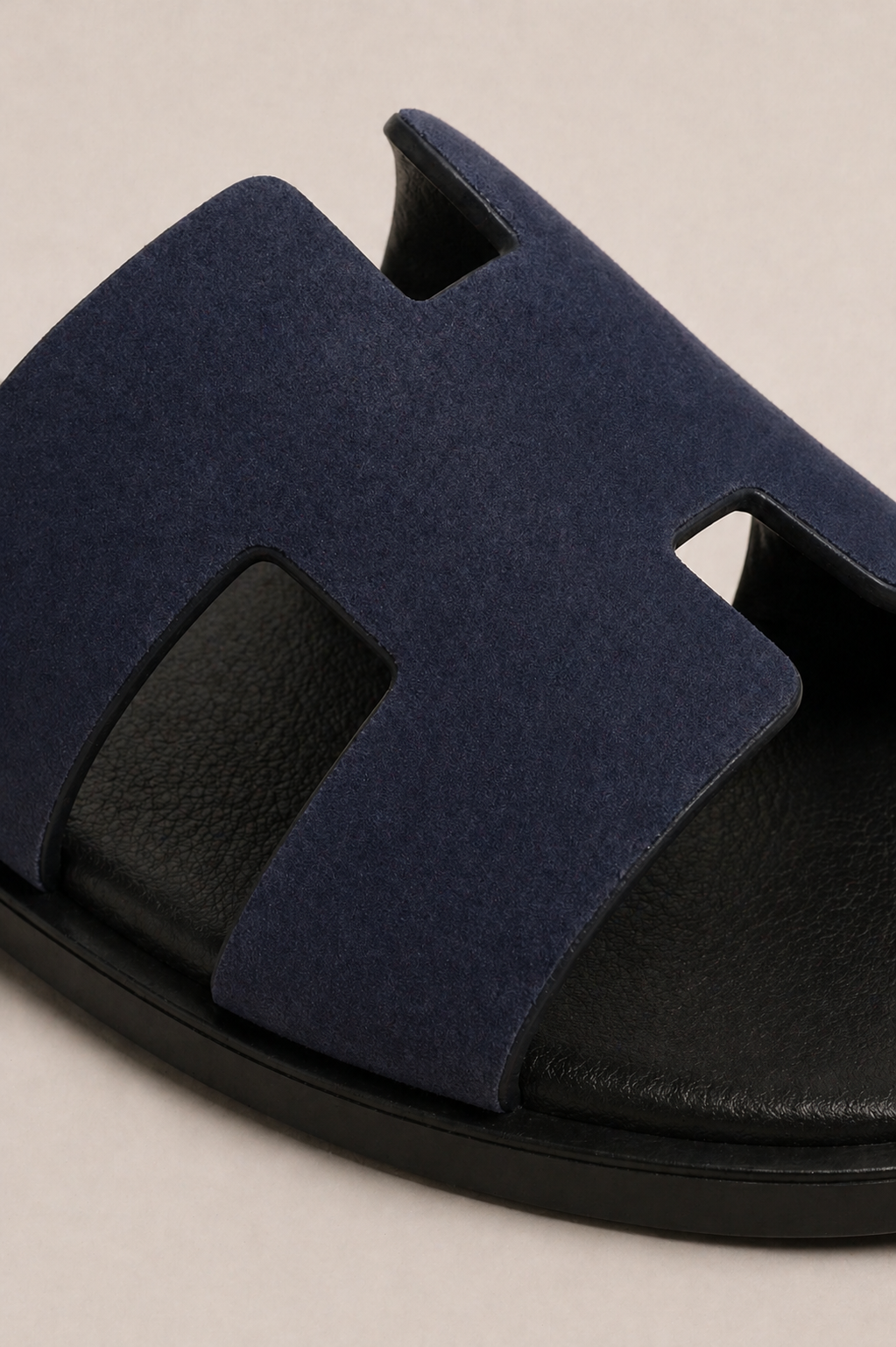 Valero Wildledersandale Navy