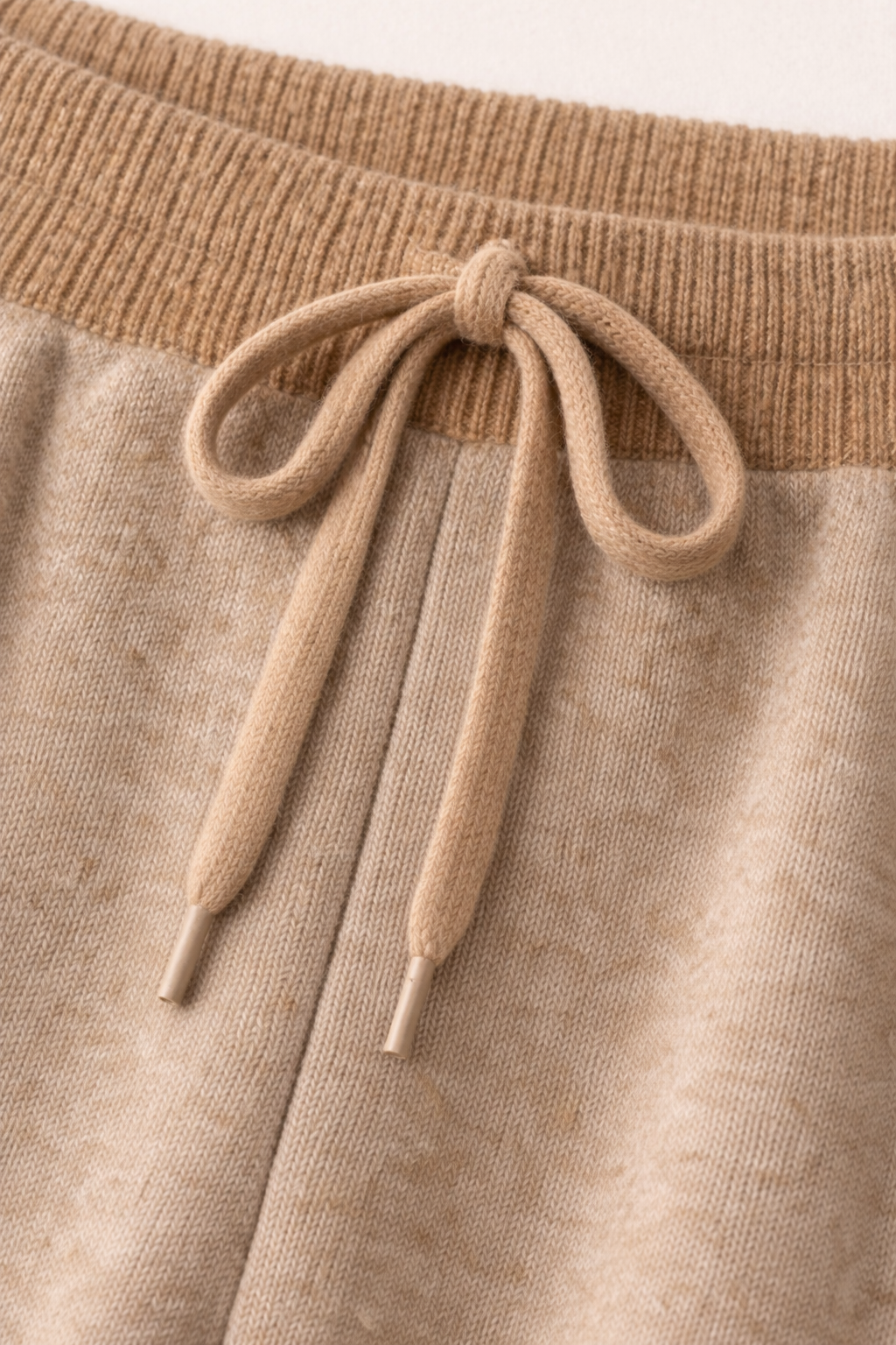 Zweifarbiger Strick-Set Beige