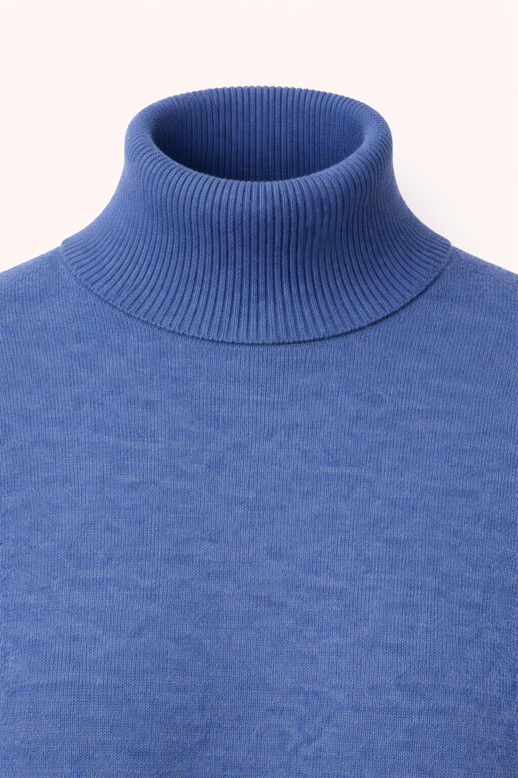 Intemporel Rollkragenpullover Jeansblau