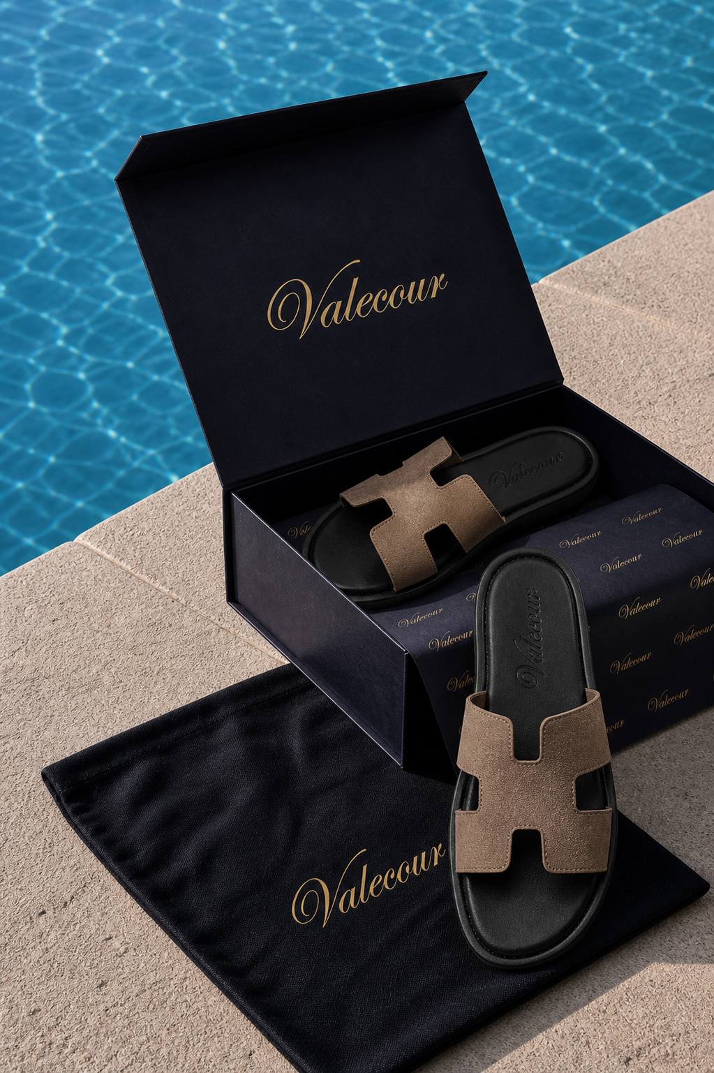Valero Wildleder Sandale Taupe