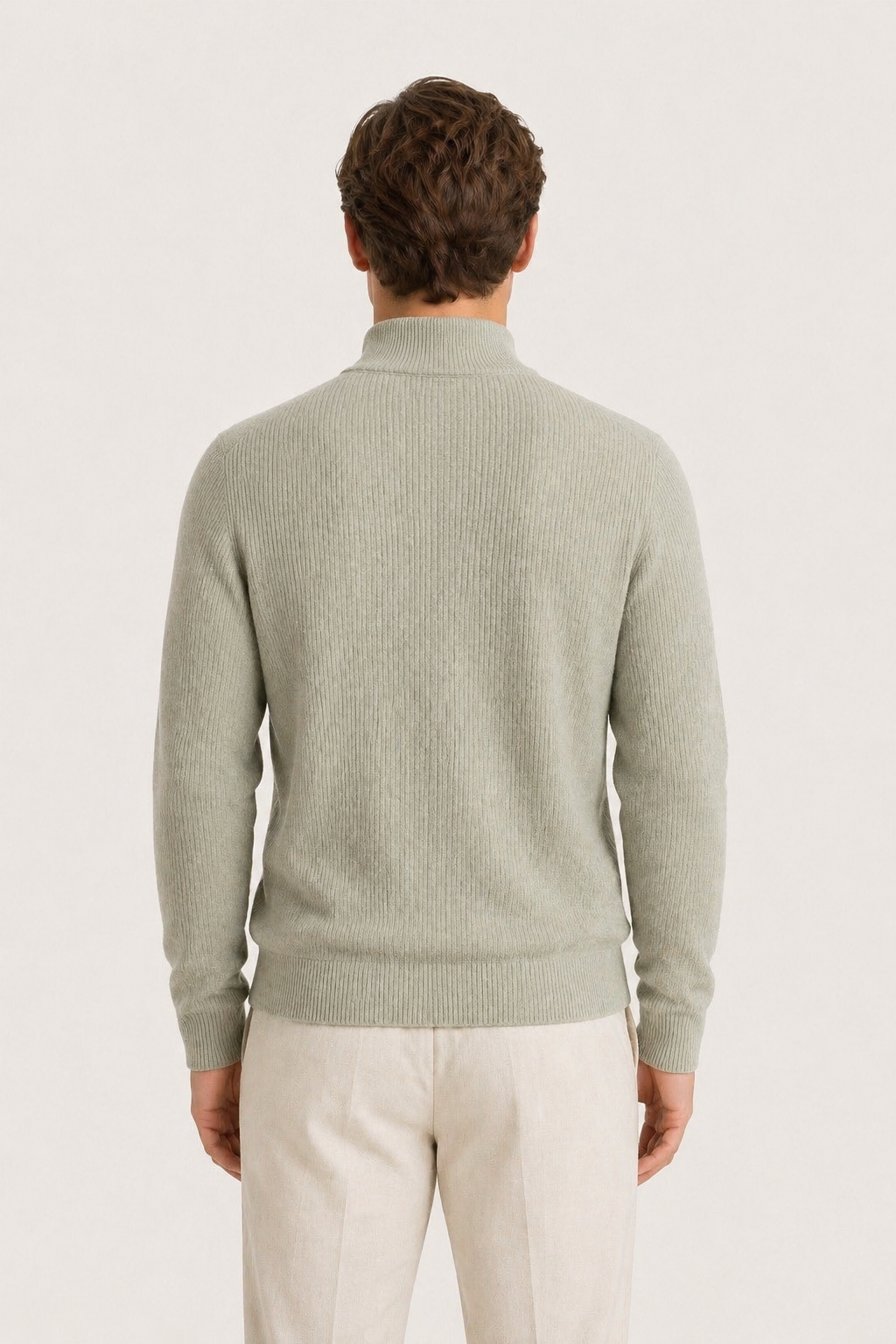 Lodève Zip-Strickjacke Grün