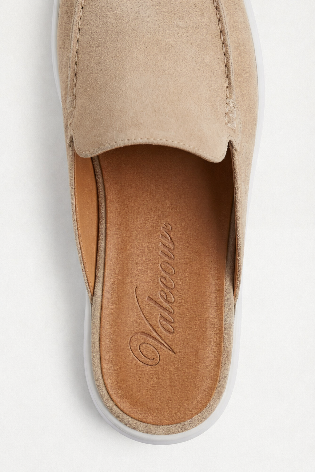 Ancestral Suede Mule Hellgrau