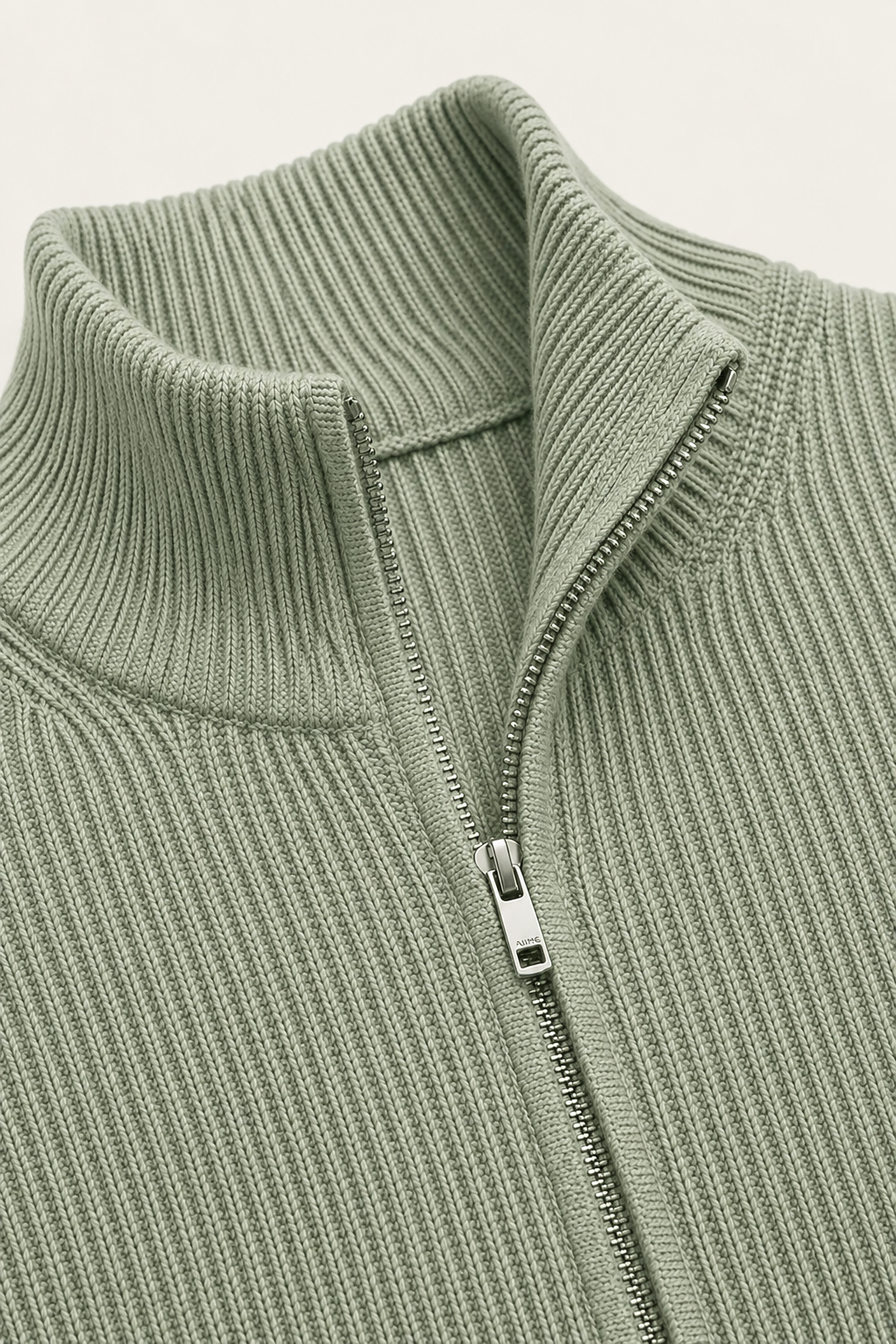 Lodève Zip-Strickjacke Grün