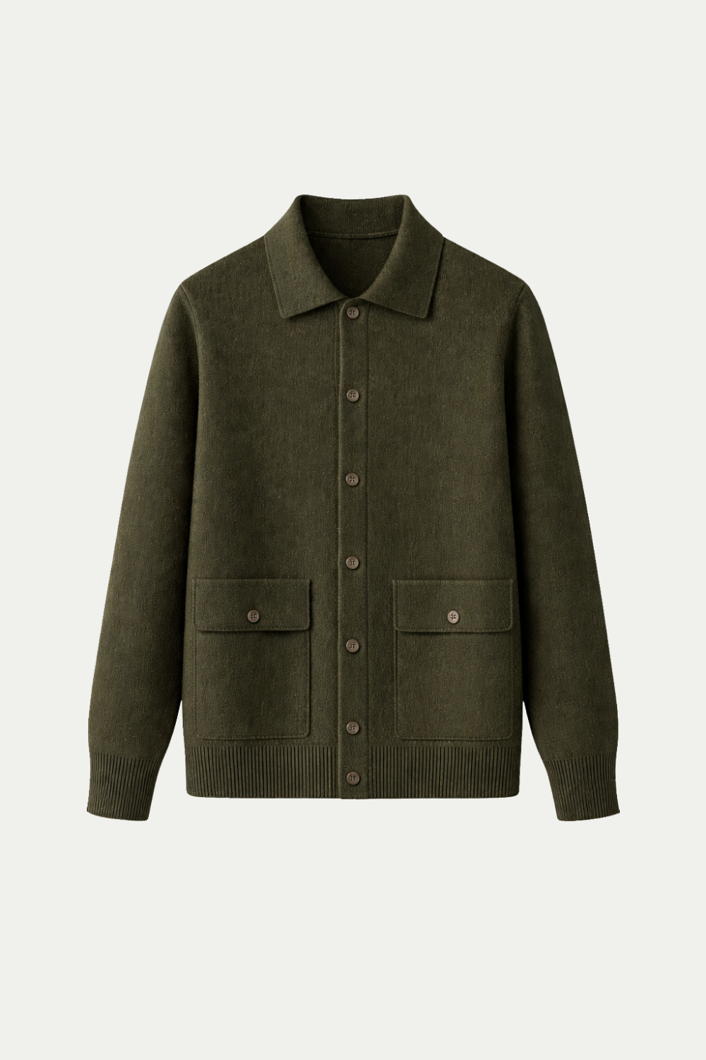 Valmont Strickjacke mit Knöpfen Olive