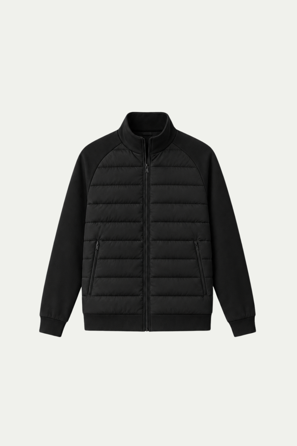 Essenzielle Hybridjacke Schwarz