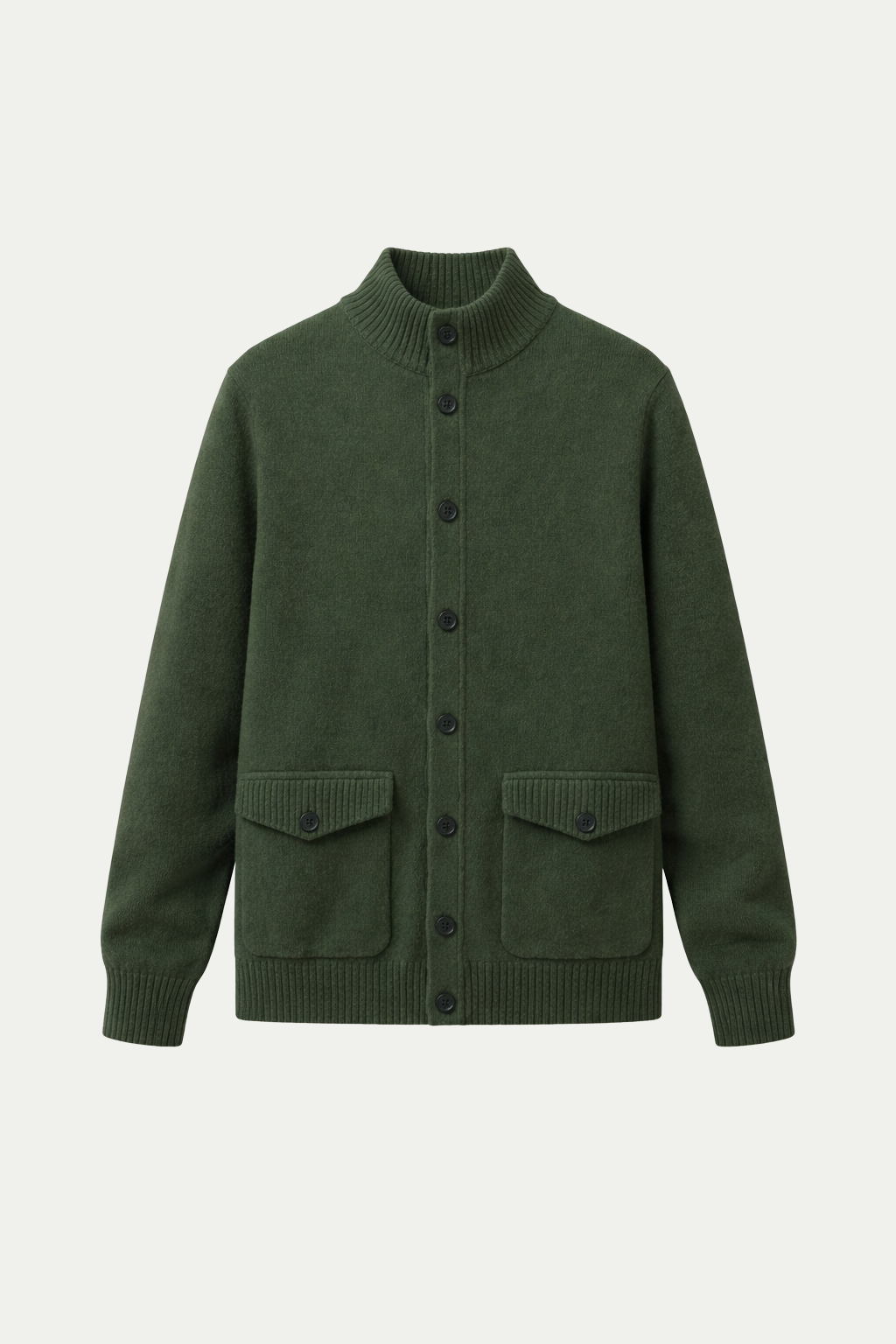 Strick-Cardigan mit Knöpfen, Forest