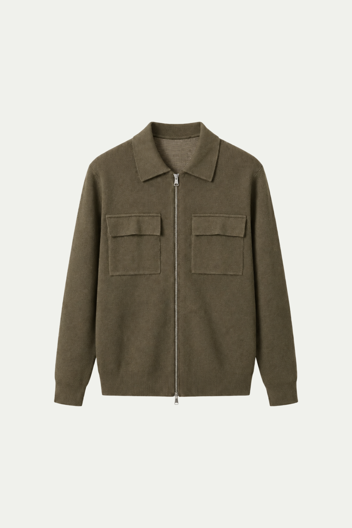 Venturi Merino Cardigan Army Green