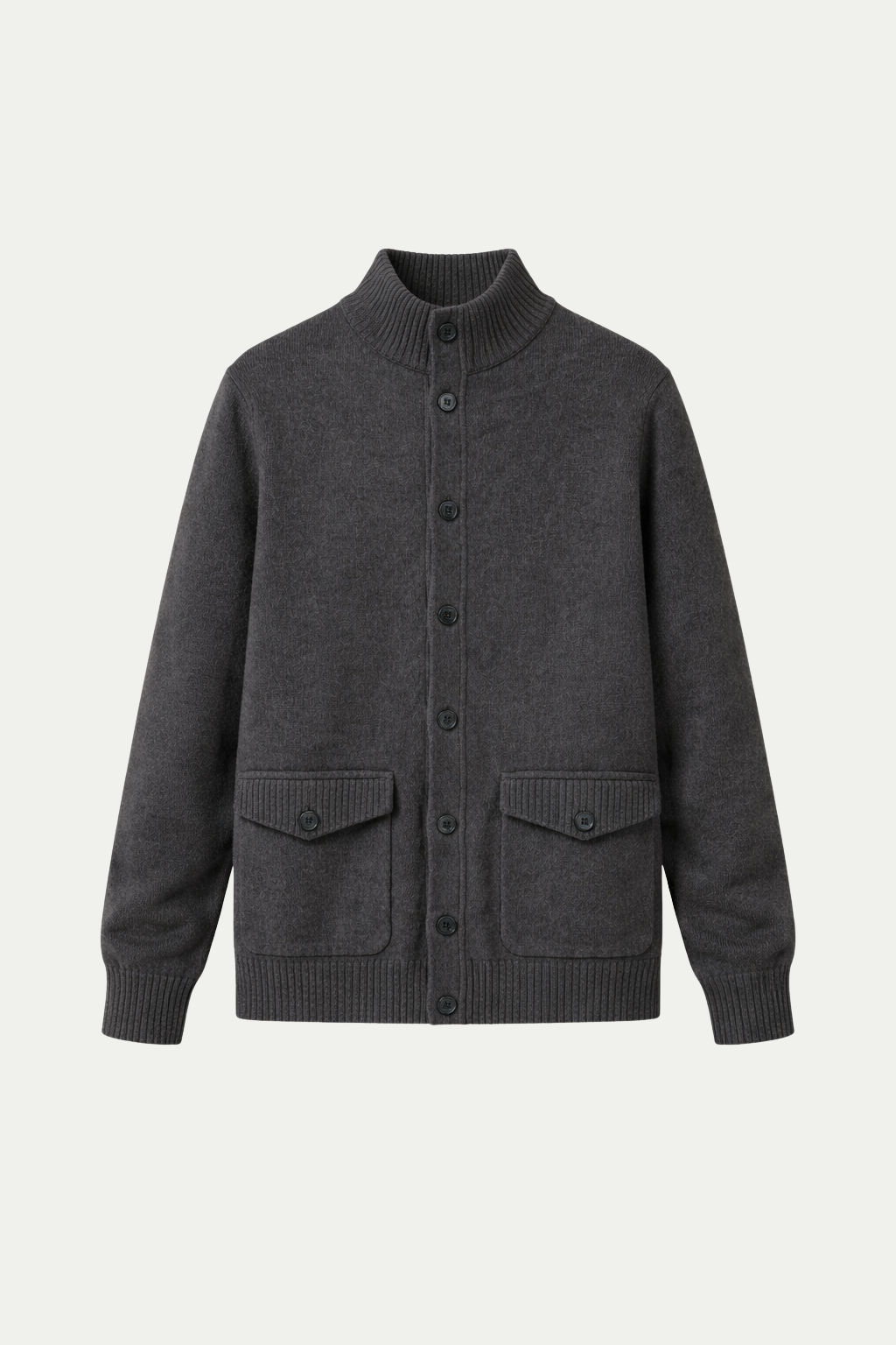 Strickjacke mit Knöpfen Dunkelgrau