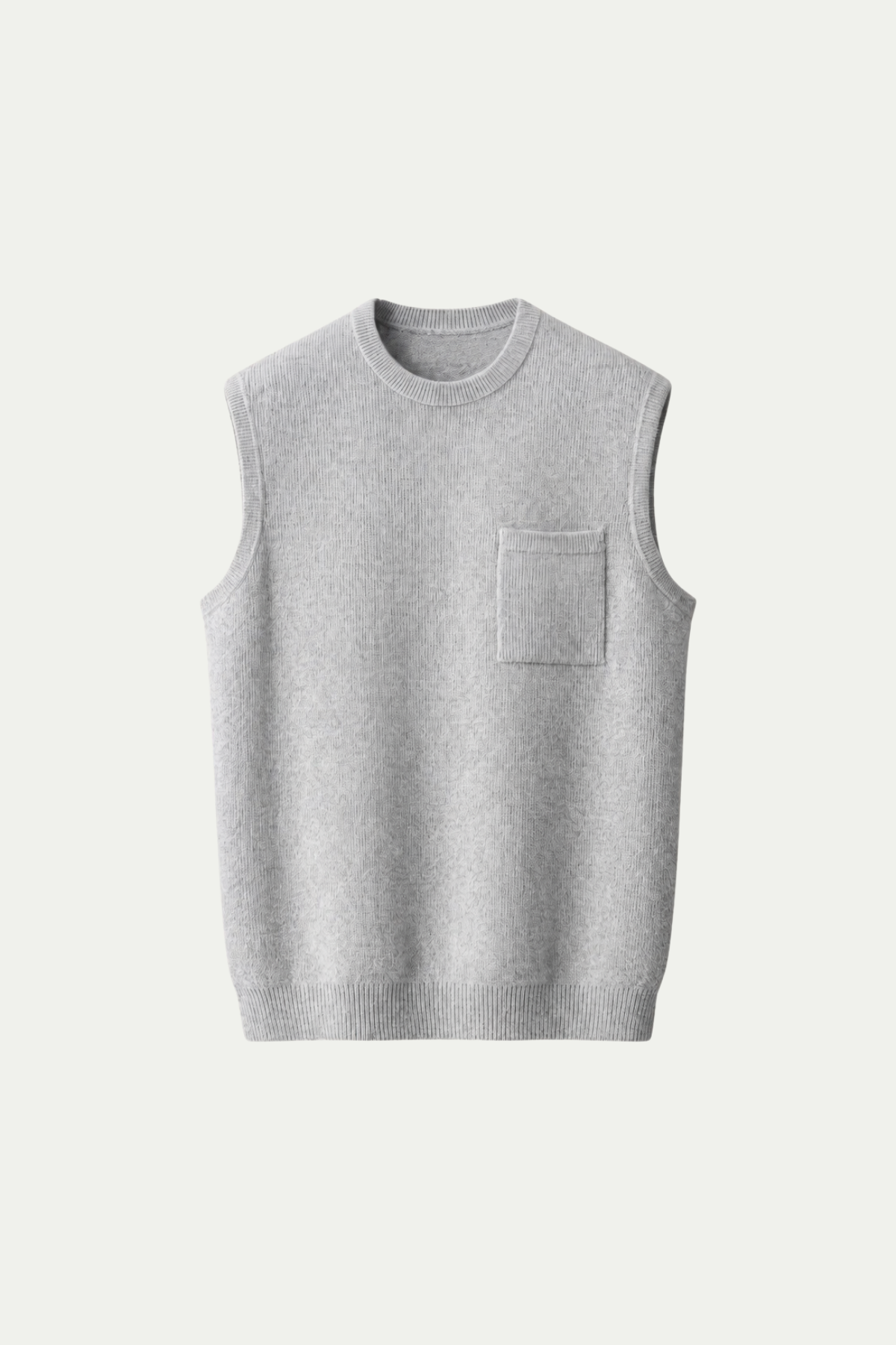 Merino Bodywarmer Light Gray
