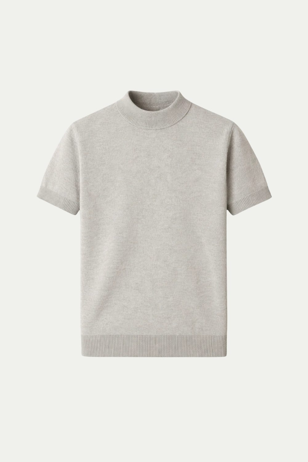 Azure Strick-T-Shirt Grau